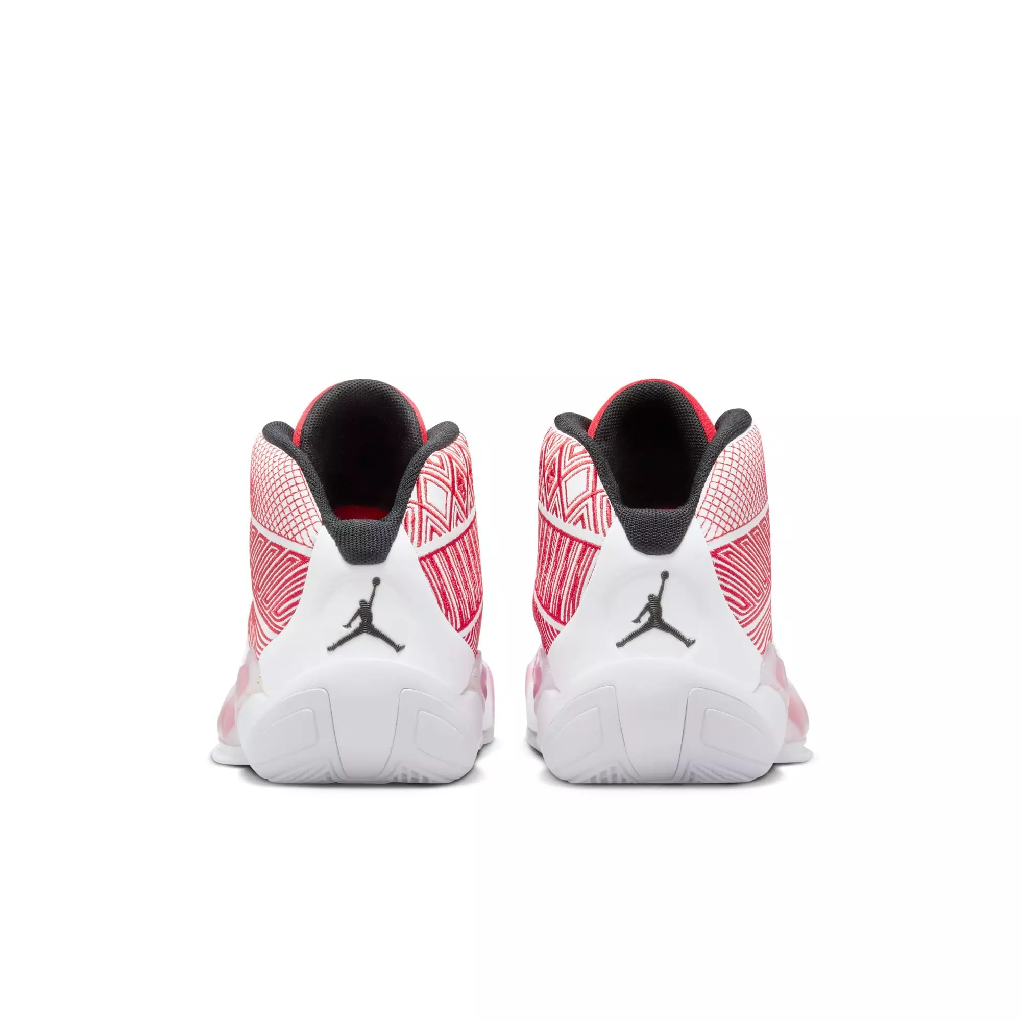 Jordan XXXVIII "University Red" Grade School Kids' Basketball Shoe - WHITE/BLACK/UNIVERSITY RED