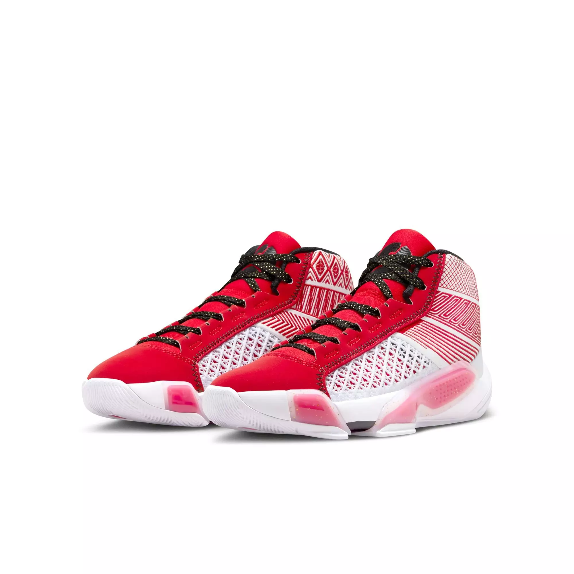 Jordan XXXVIII "University Red" Grade School Kids' Basketball Shoe - WHITE/BLACK/UNIVERSITY RED