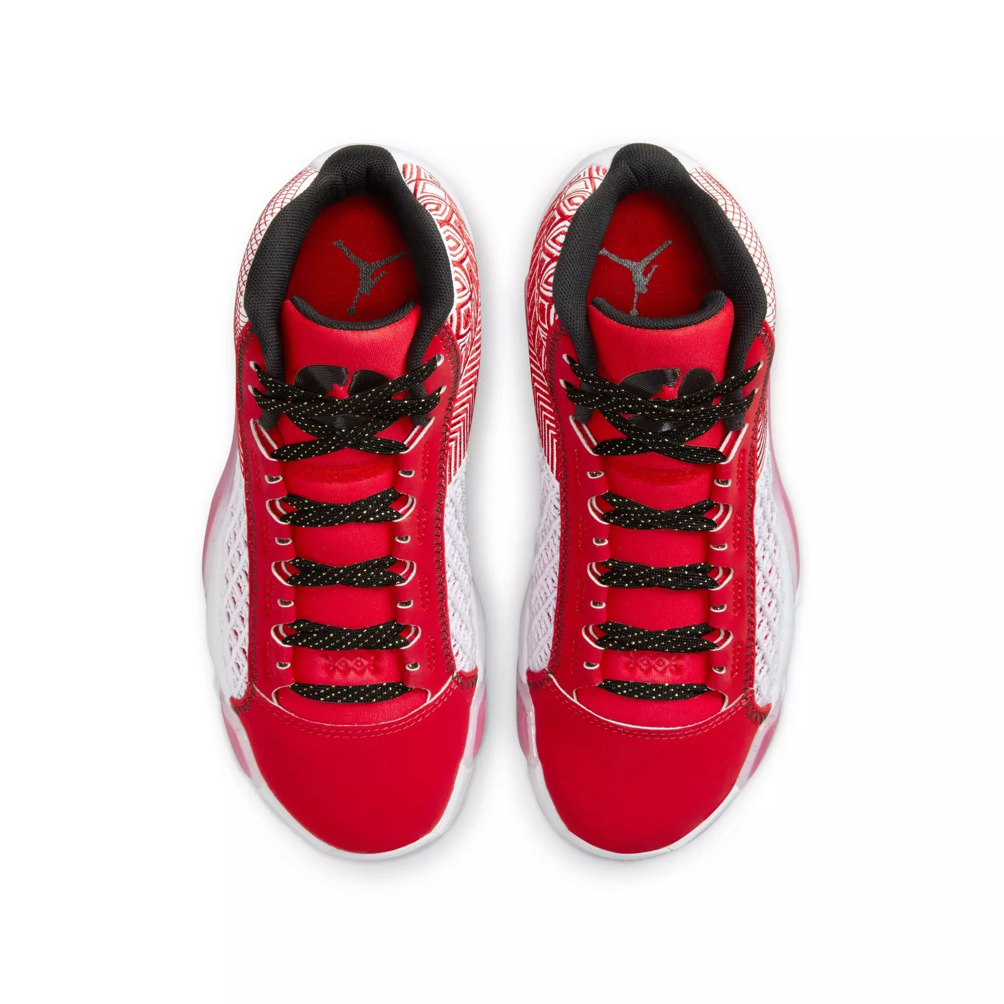 Jordan XXXVIII "University Red" Grade School Kids' Basketball Shoe - WHITE/BLACK/UNIVERSITY RED