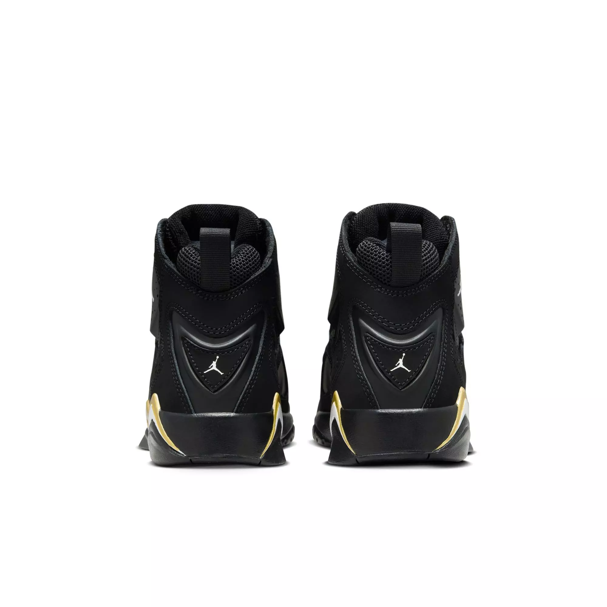 Jordan True Flight "Black/White/Metallic Gold" Grade School Boys' Shoe - BLACK/GOLD