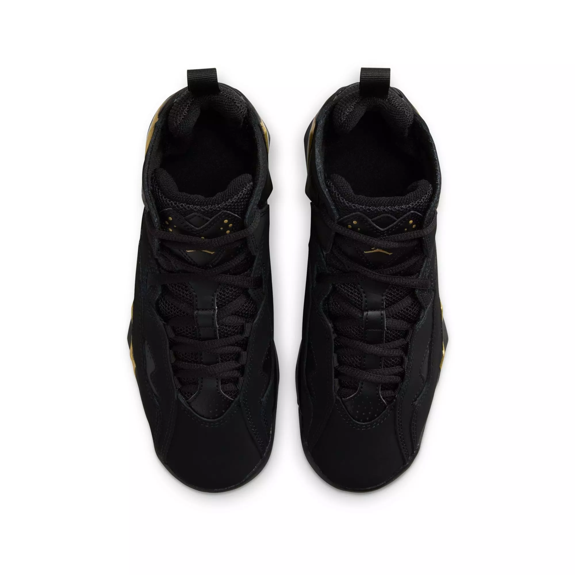 Jordan True Flight "Black/White/Metallic Gold" Grade School Boys' Shoe - BLACK/GOLD