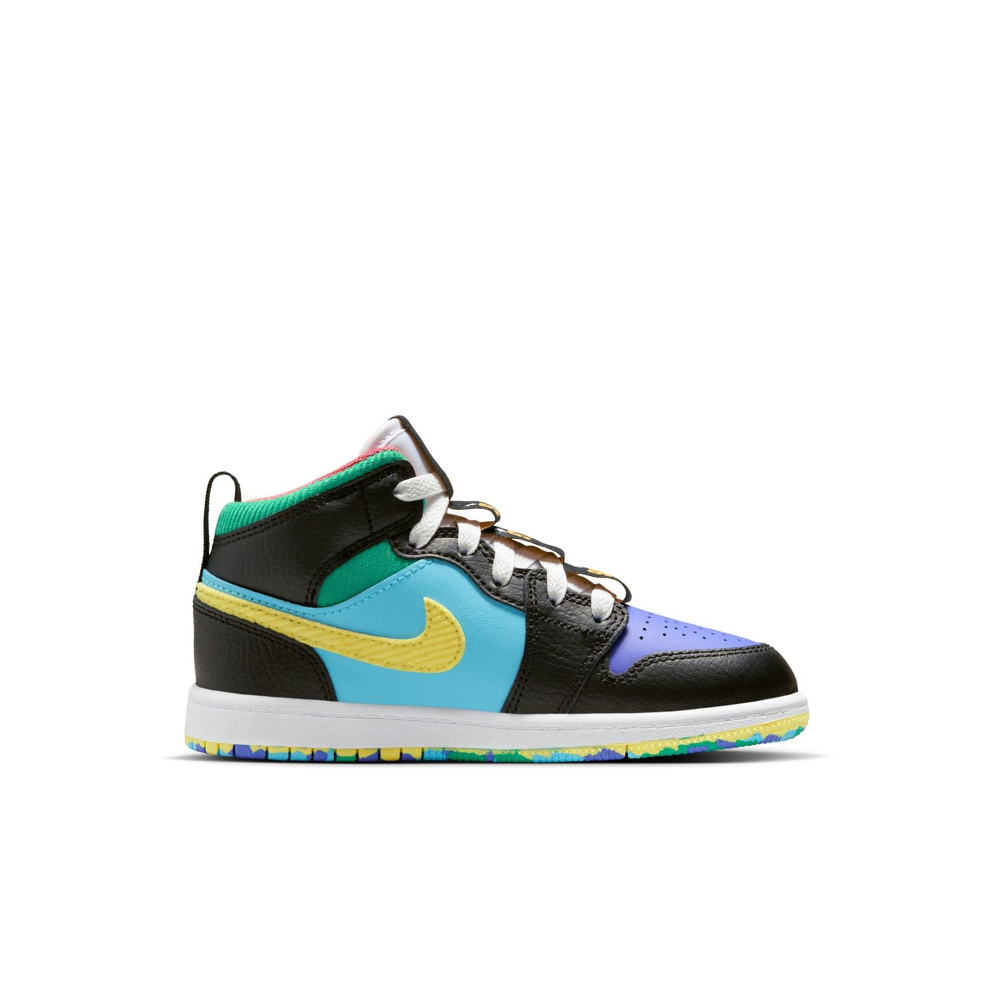 Jordan 1 Mid SS What The Preschool Kids' Shoe - Hibbett