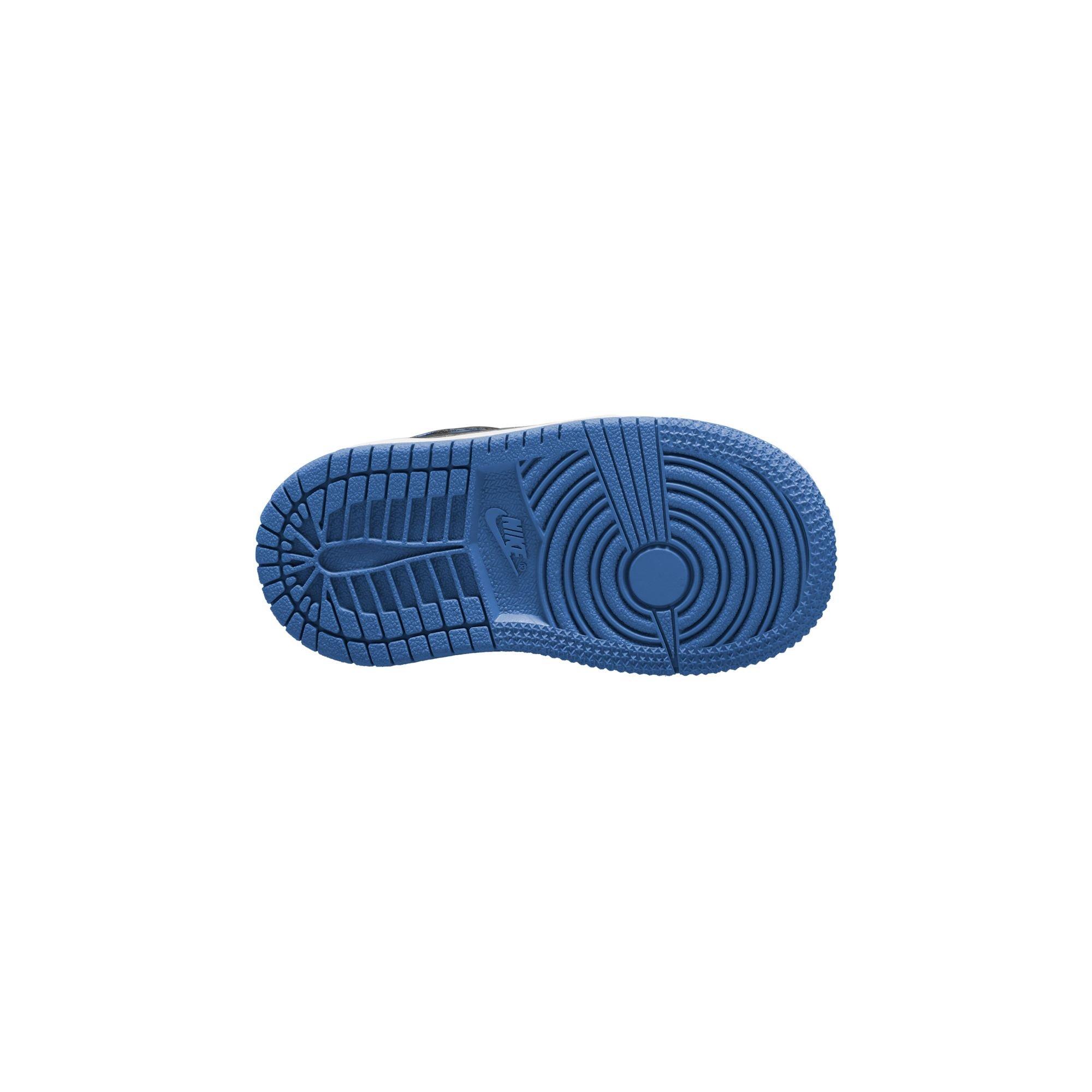 Jordan 1 Mid Toddler Boys' "Black/Royal/White" Shoe