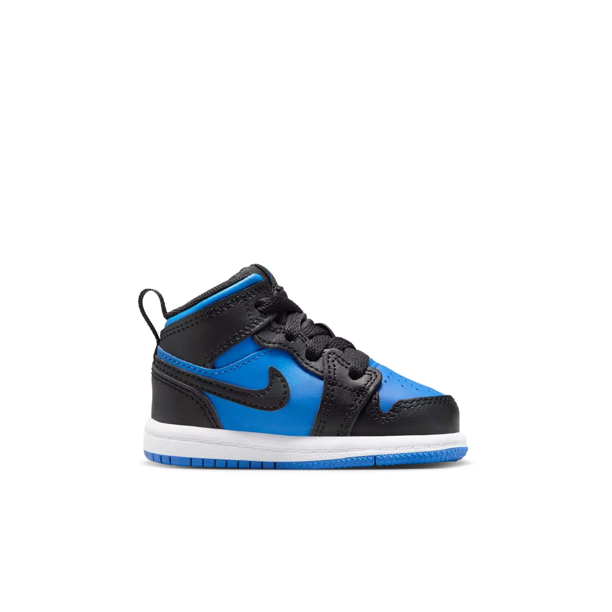 Jordan 1 Mid "Black/Royal/White" Toddler Boys' Shoe - BLACK/ROYAL/WHITE