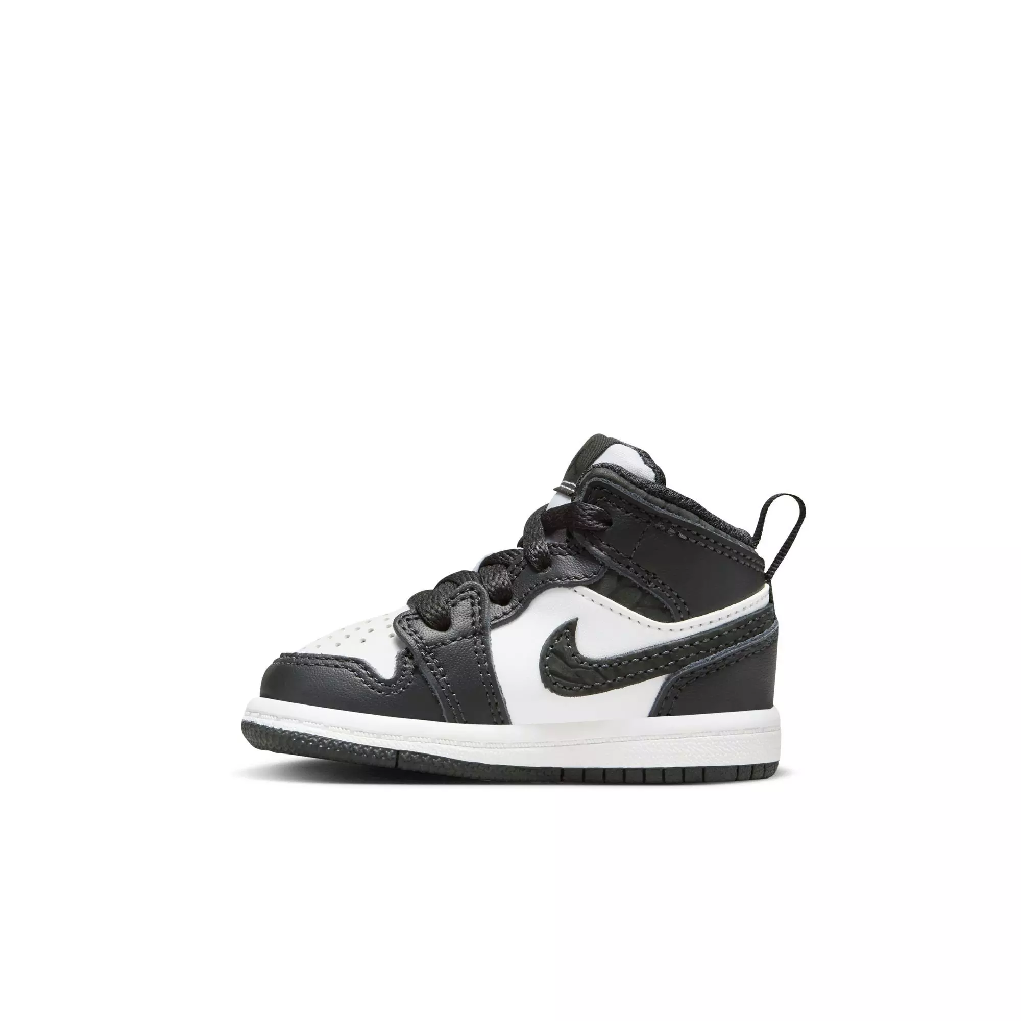 Jordan 1 Mid SE "Off Noir/Black/White" Toddler Boys' Shoe - BLACK/WHITE