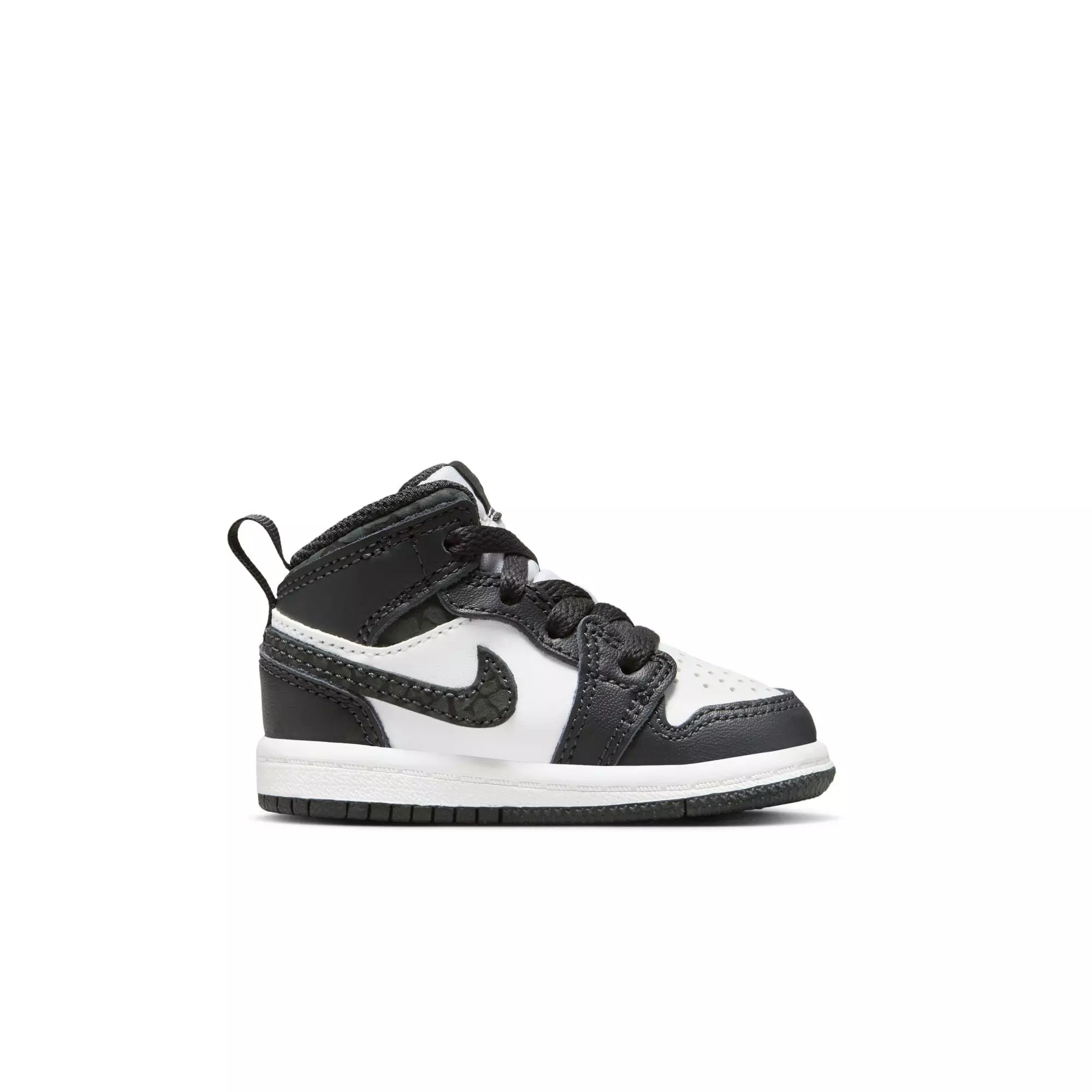 Jordan 1 Mid SE "Off Noir/Black/White" Toddler Boys' Shoe - BLACK/WHITE