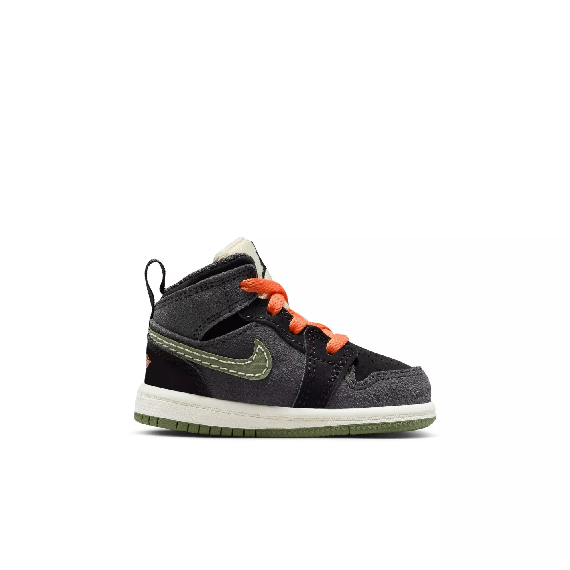 Jordan 1 Mid SE Craft "Sky J Olive" Toddler Kids' Shoe - ANTHRACITE/SKY J OLIVE/BLACK