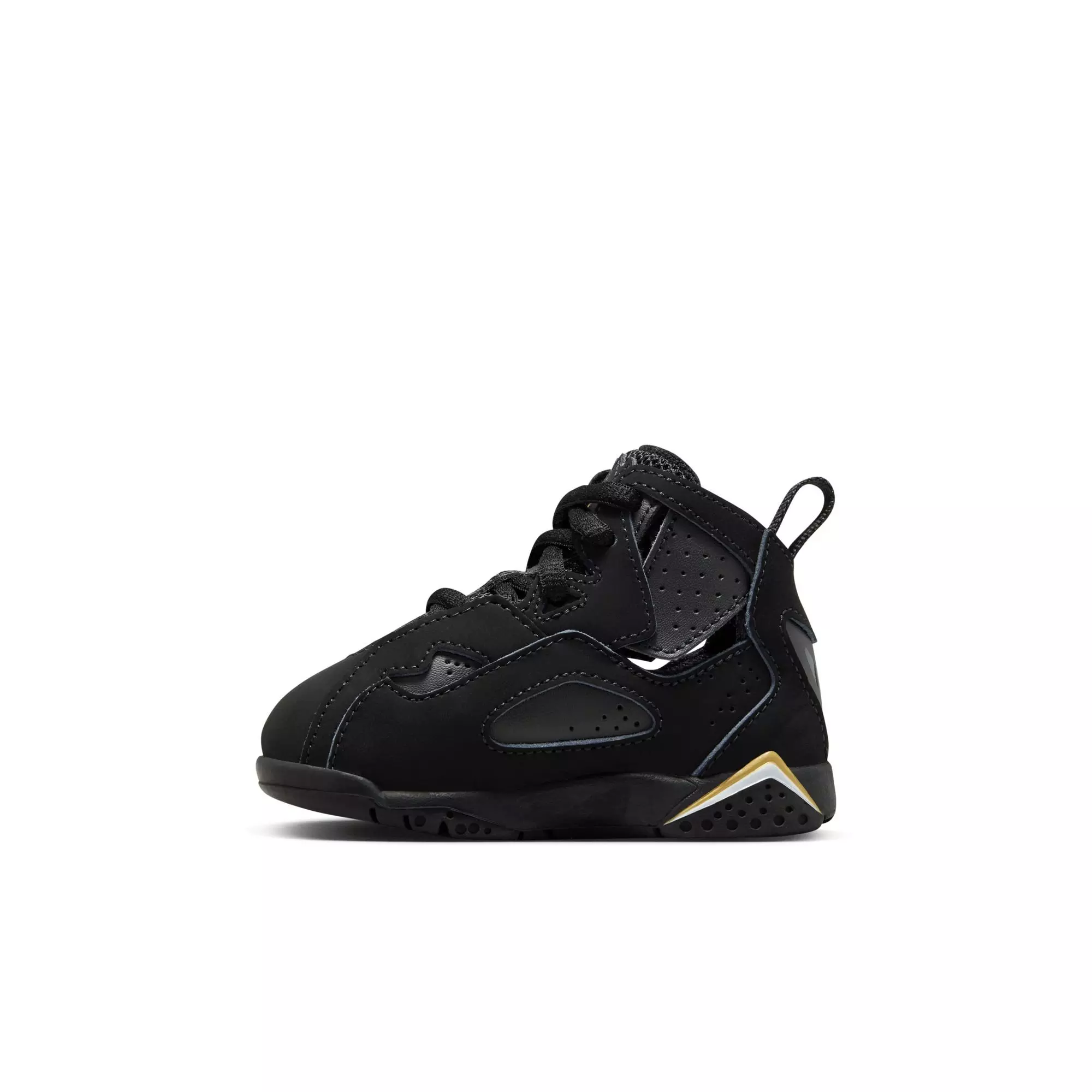 Jordan True Flight "Black/White/Metallic Gold" Toddler Boys' Shoe - BLACK/GOLD