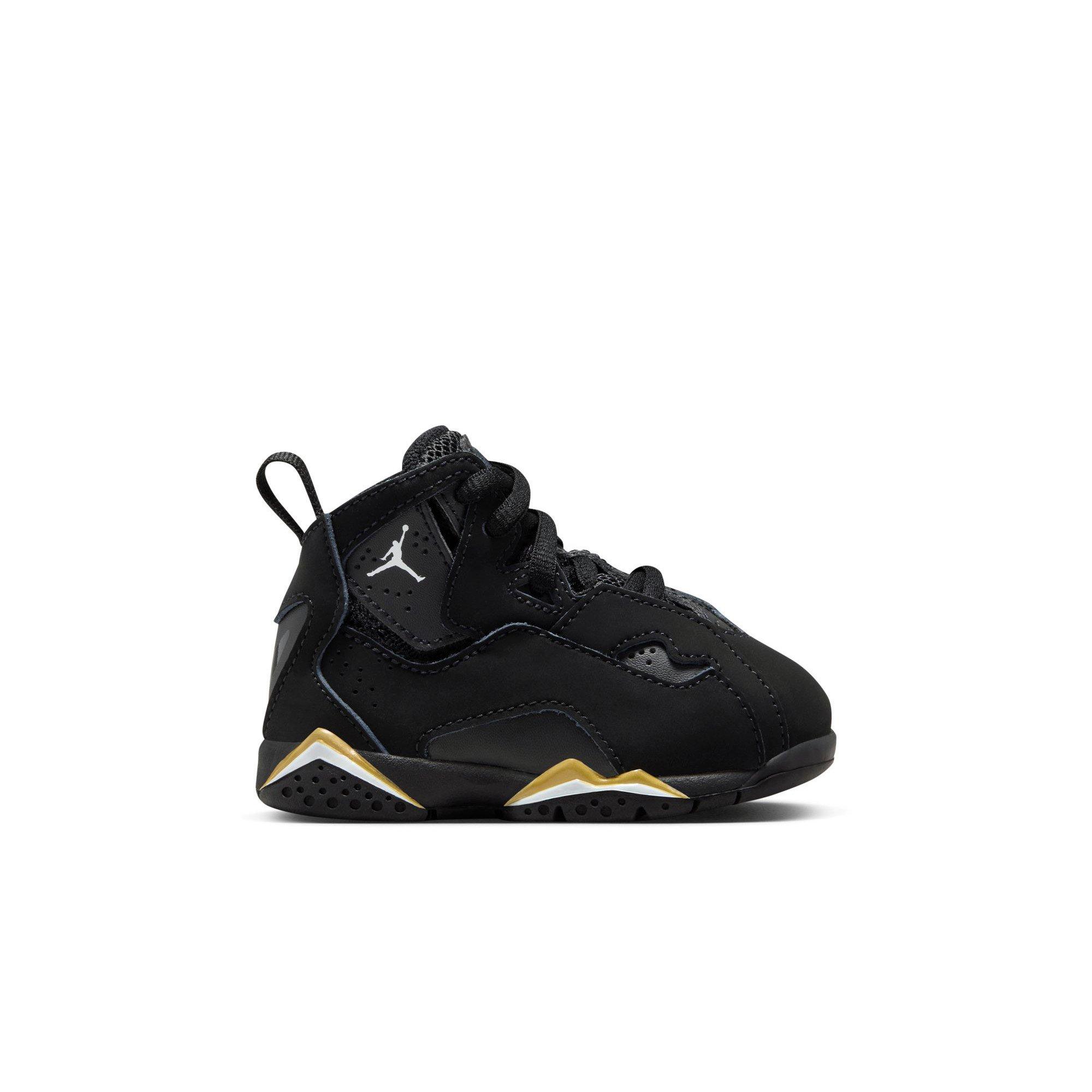 Jordan True Flight "Black/White/Metallic Gold" Toddler Boys' Shoe - BLACK/GOLD Thumbnail View 1