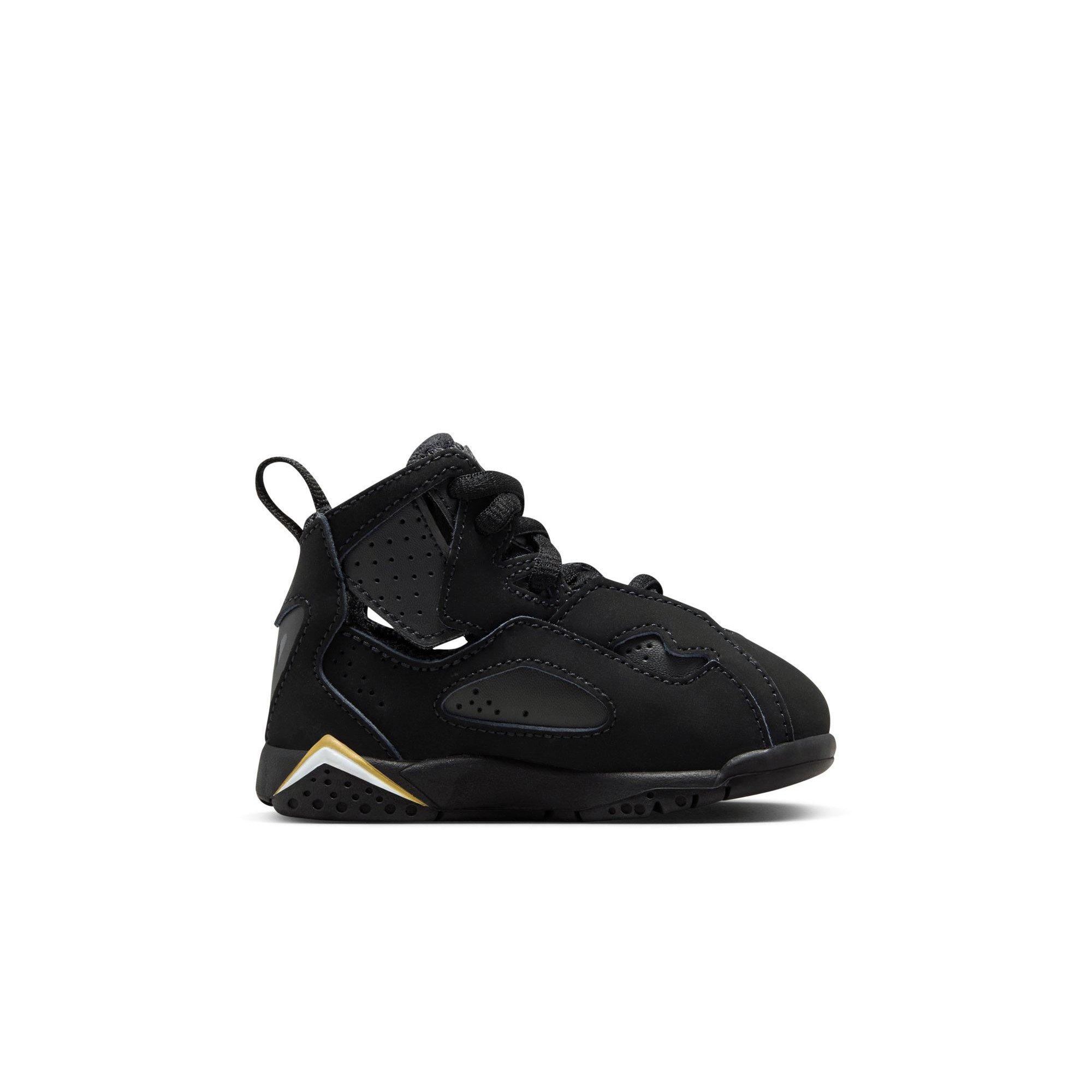 Jordan True Flight "Black/White/Metallic Gold" Toddler Boys' Shoe - BLACK/GOLD Thumbnail View 2