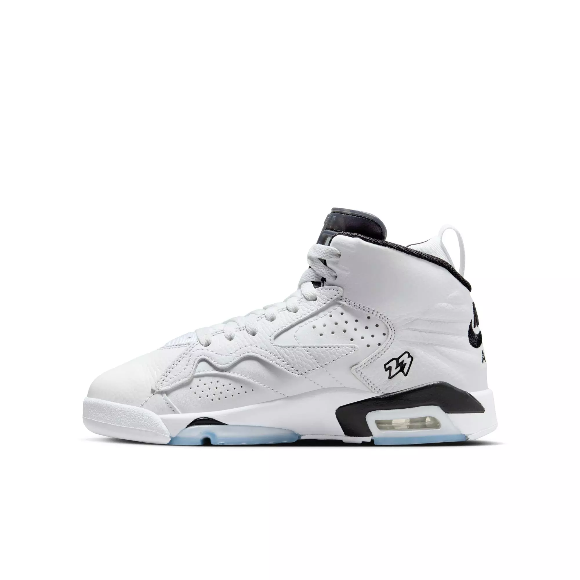 Jordan MVP "White/Black/Off Noir" Grade School Boys' Shoe - WHITE/BLACK