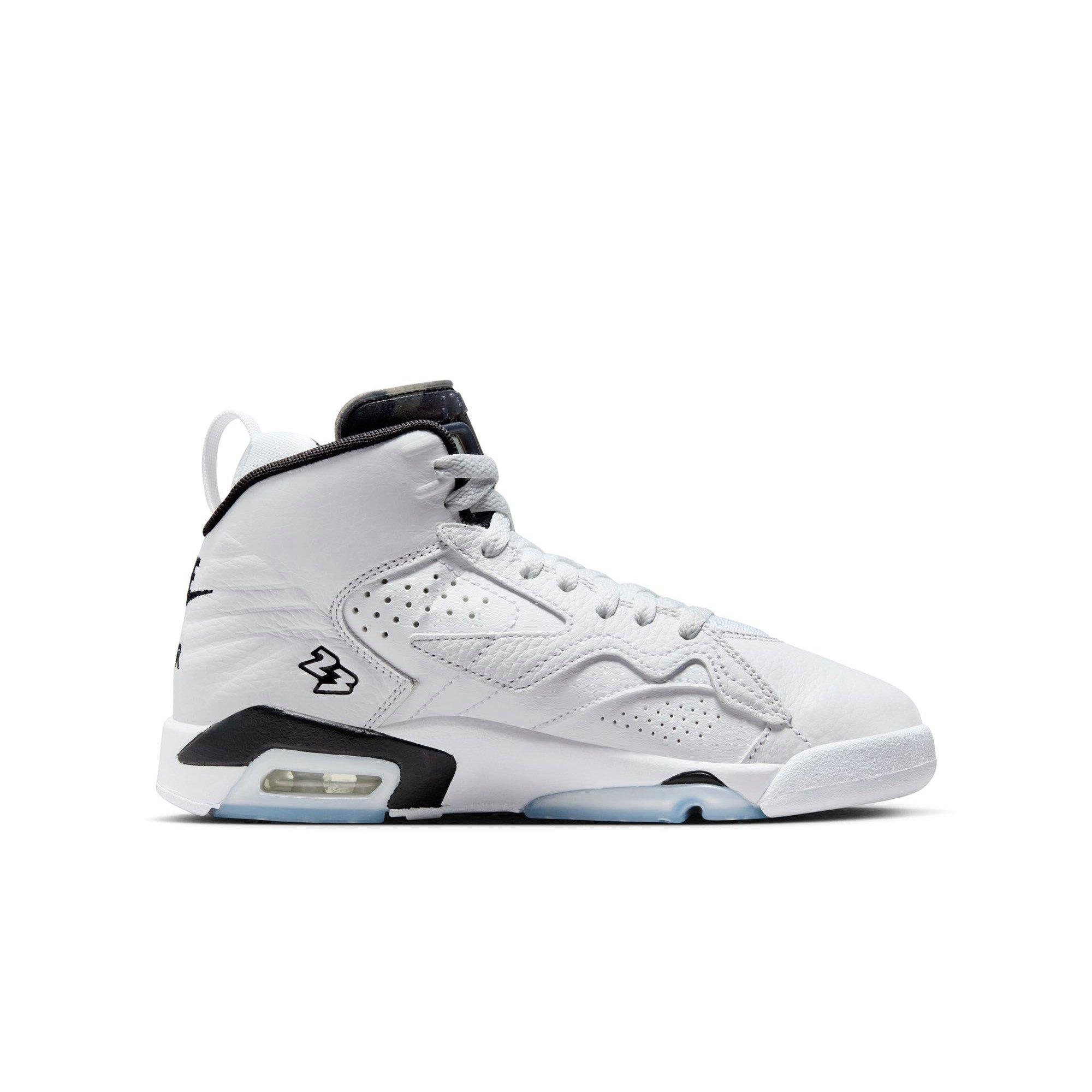 Jordan MVP "White/Black/Off Noir" Grade School Boys' Shoe - WHITE/BLACK Thumbnail View 2