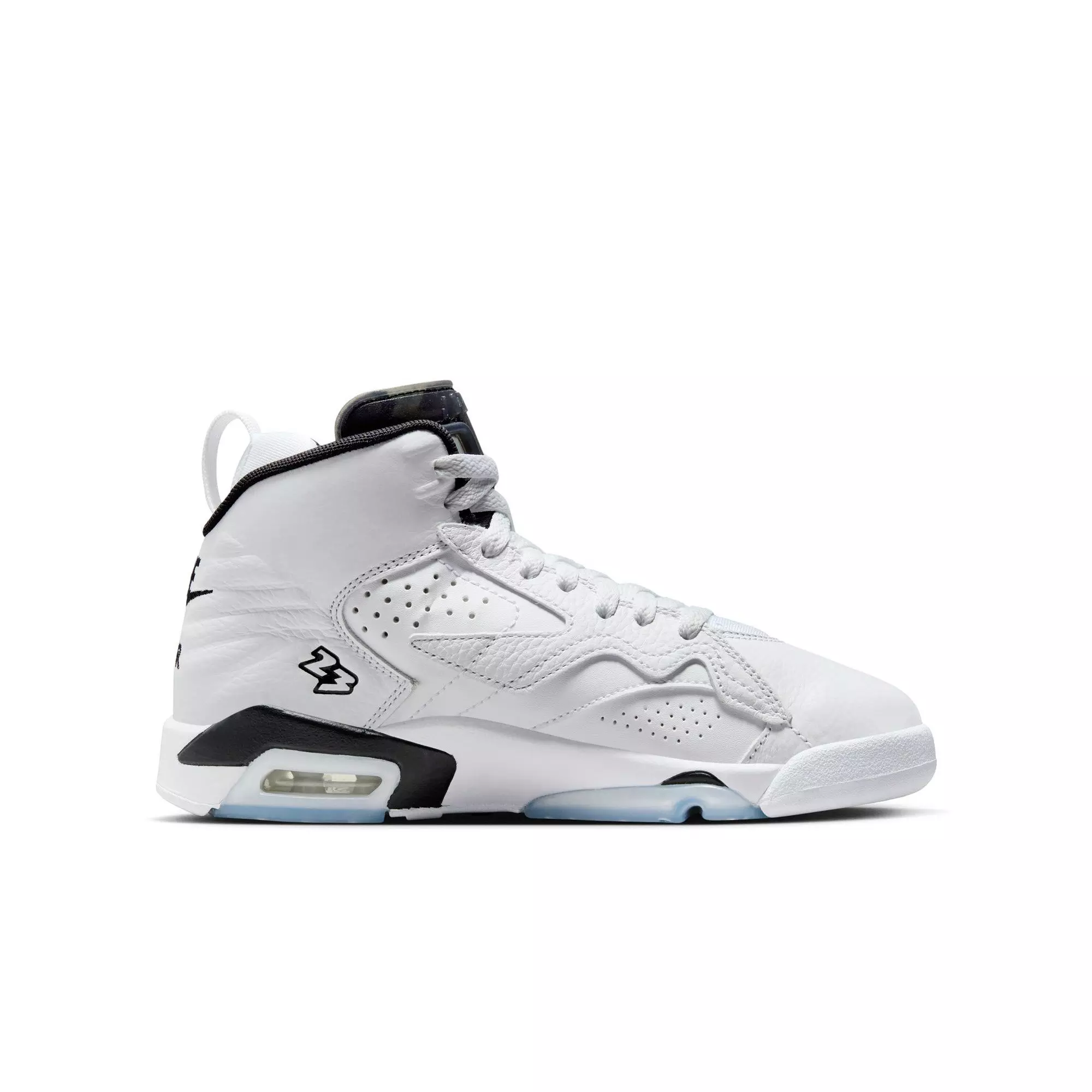 Jordan MVP "White/Black/Off Noir" Grade School Boys' Shoe - WHITE/BLACK