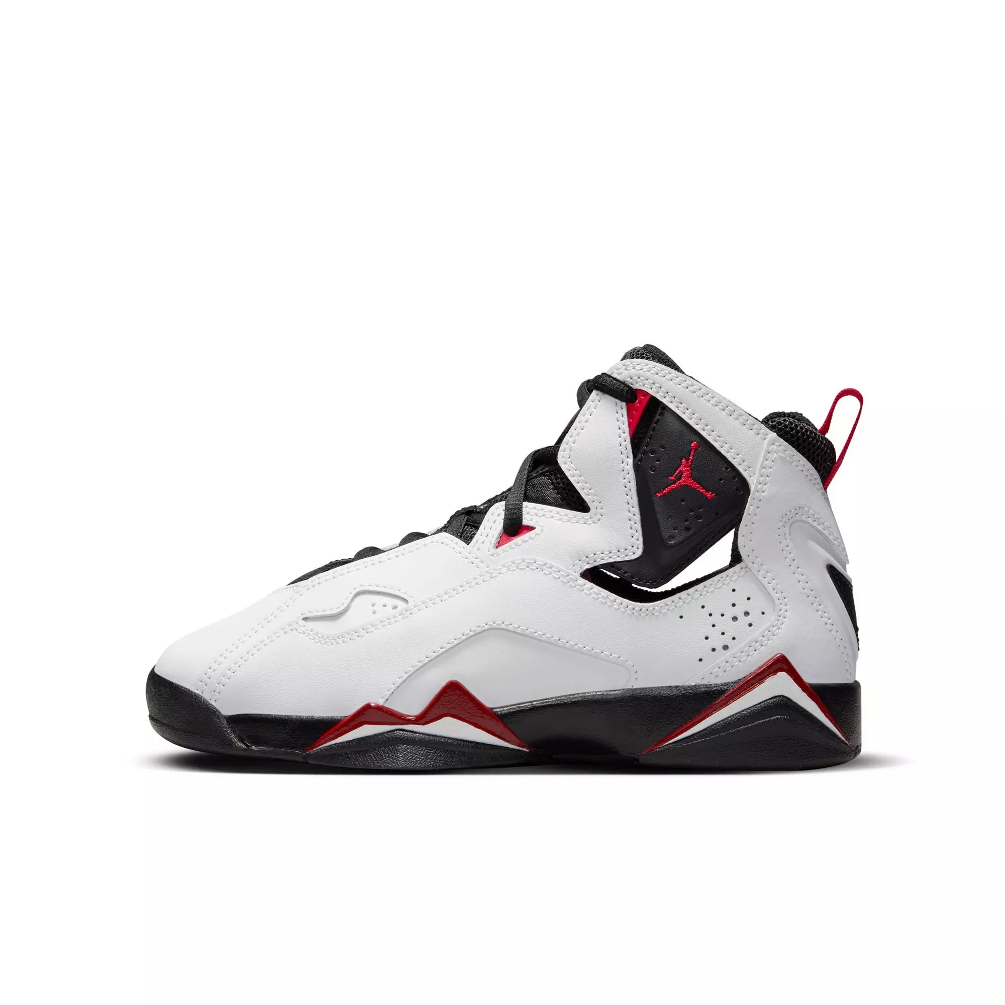 Jordan True Flight "White/Black/Varsity Red" Grade School Boys' Shoe - WHITE/BLACK/RED