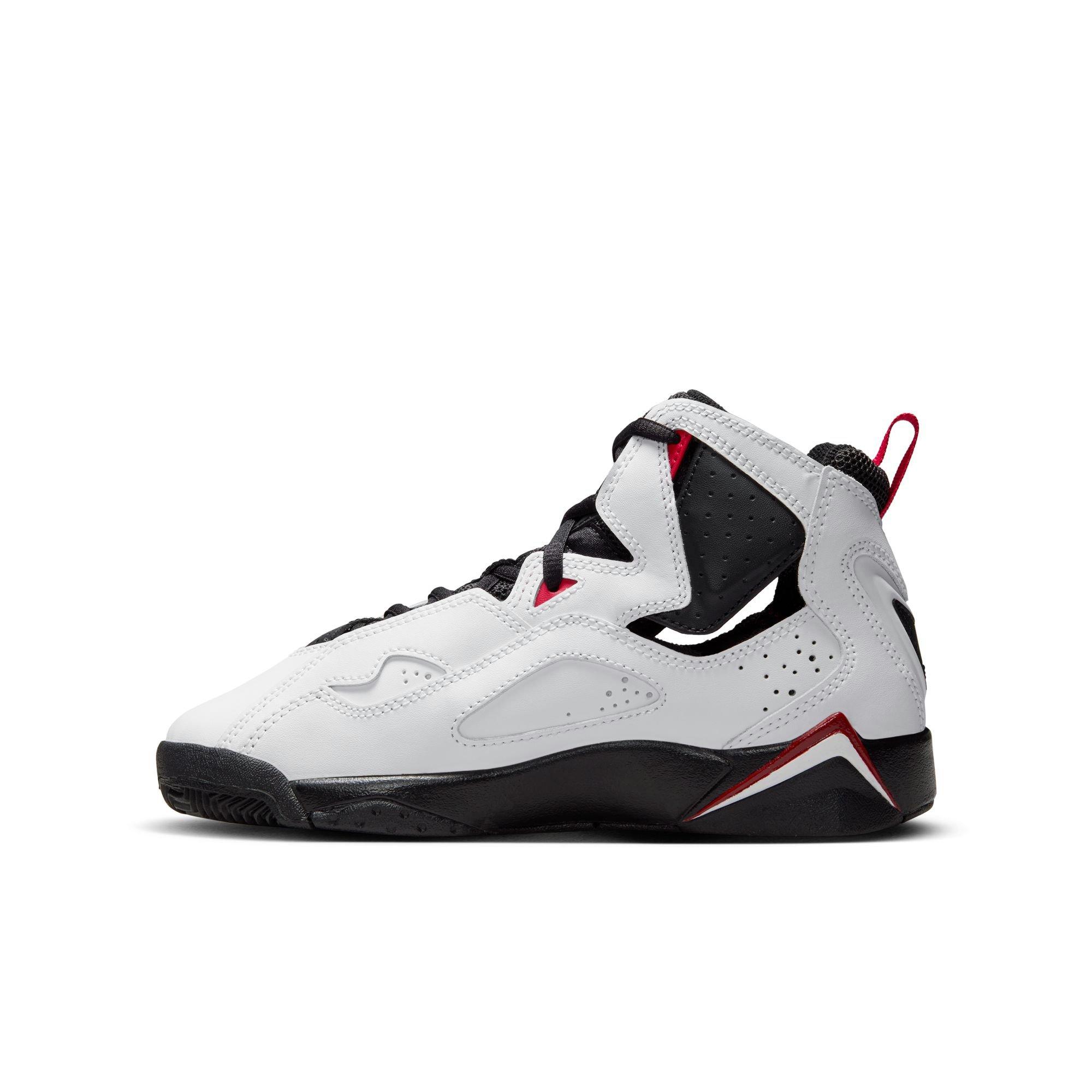 Jordan True Flight "White/Black/Varsity Red" Grade School Boys' Shoe - WHITE/BLACK/RED Thumbnail View 4