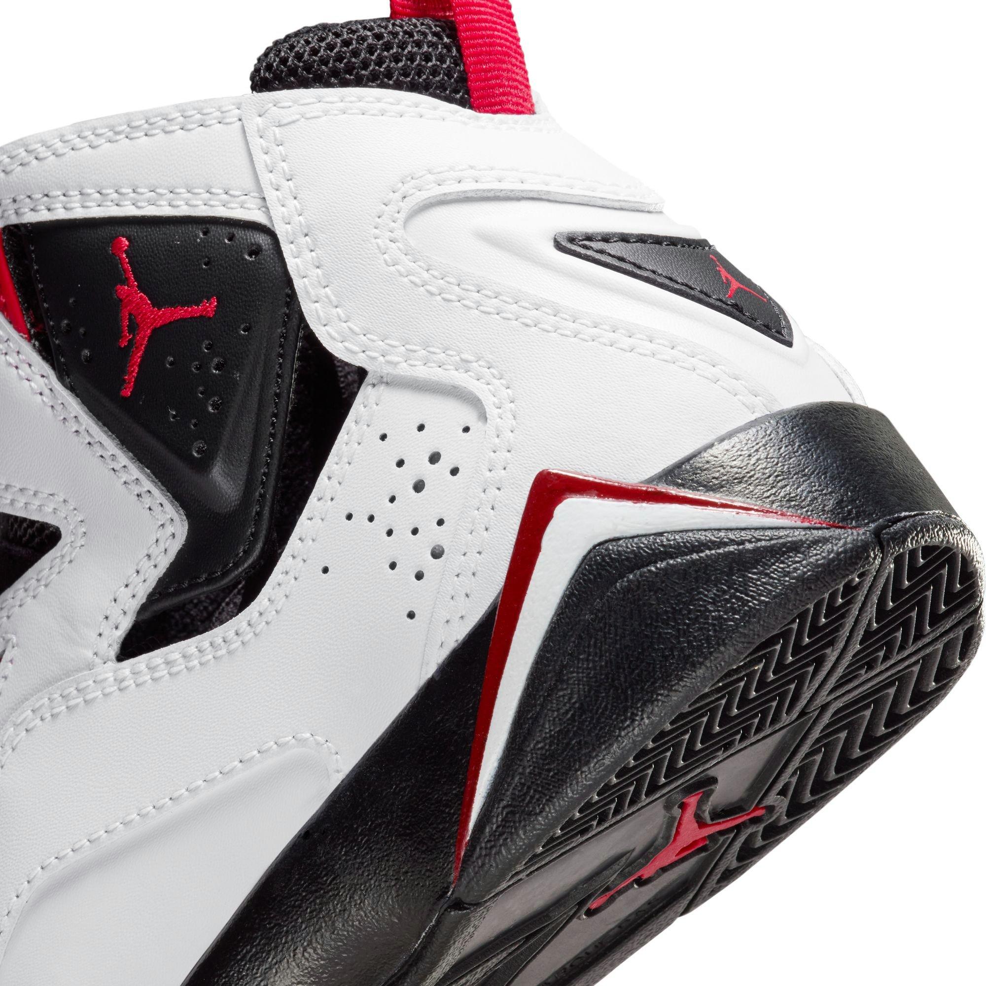 Jordan True Flight "White/Black/Varsity Red" Grade School Boys' Shoe - WHITE/BLACK/RED Thumbnail View 10