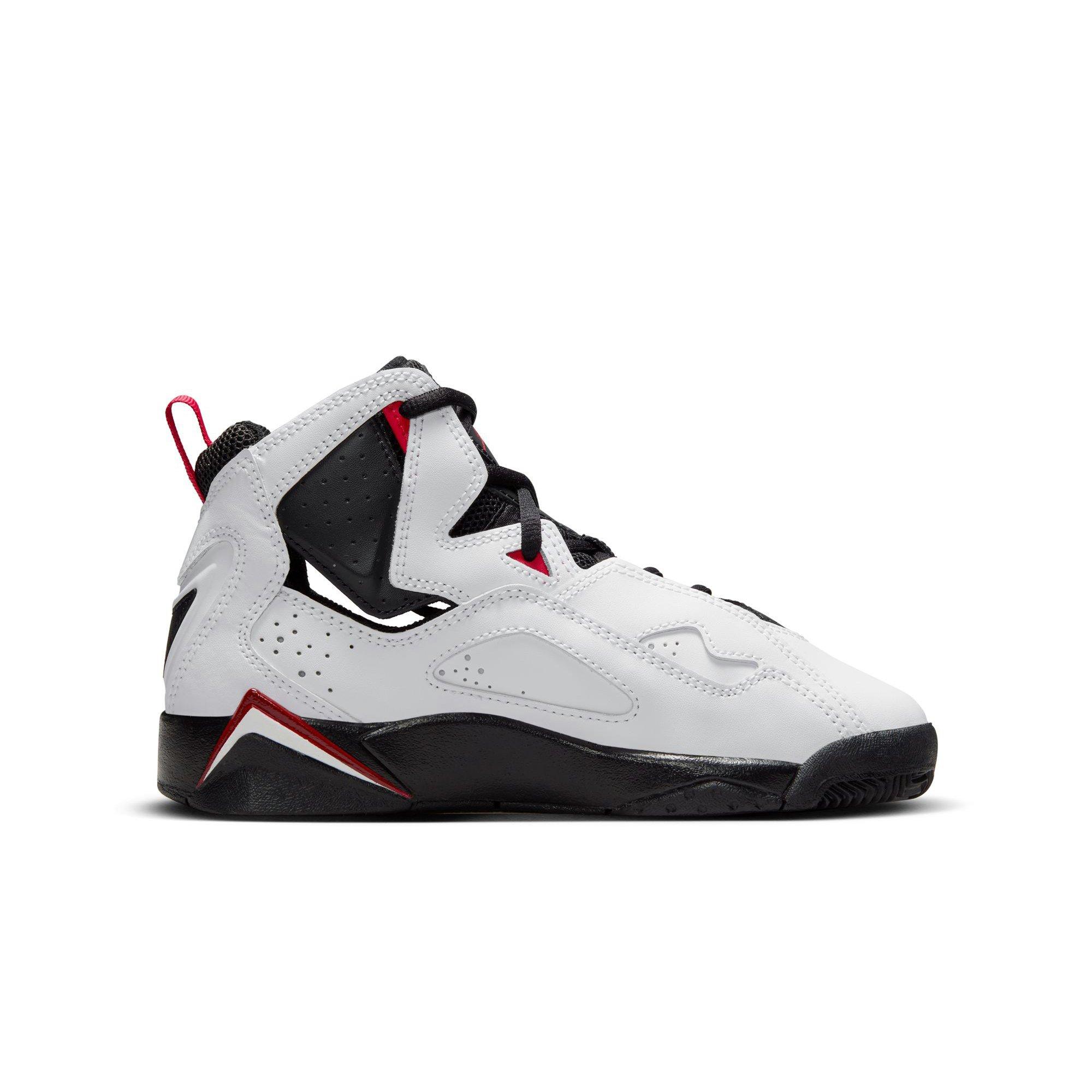 Jordan True Flight "White/Black/Varsity Red" Grade School Boys' Shoe - WHITE/BLACK/RED Thumbnail View 2