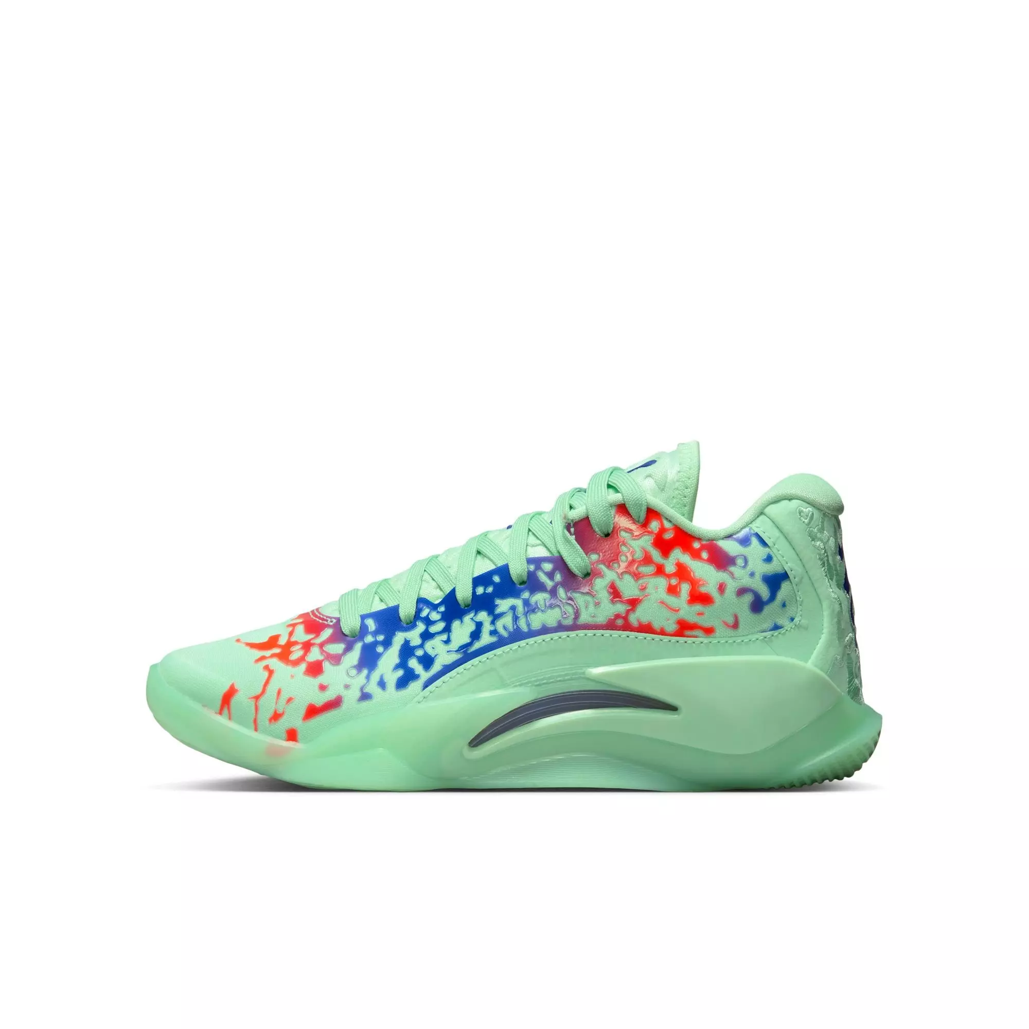 Jordan Zion 3 "Mud, Sweat, Tears" Grade School Kids' Basketball Shoe - MINT FOAM/CONCORD/PSYCHIC PURPLE