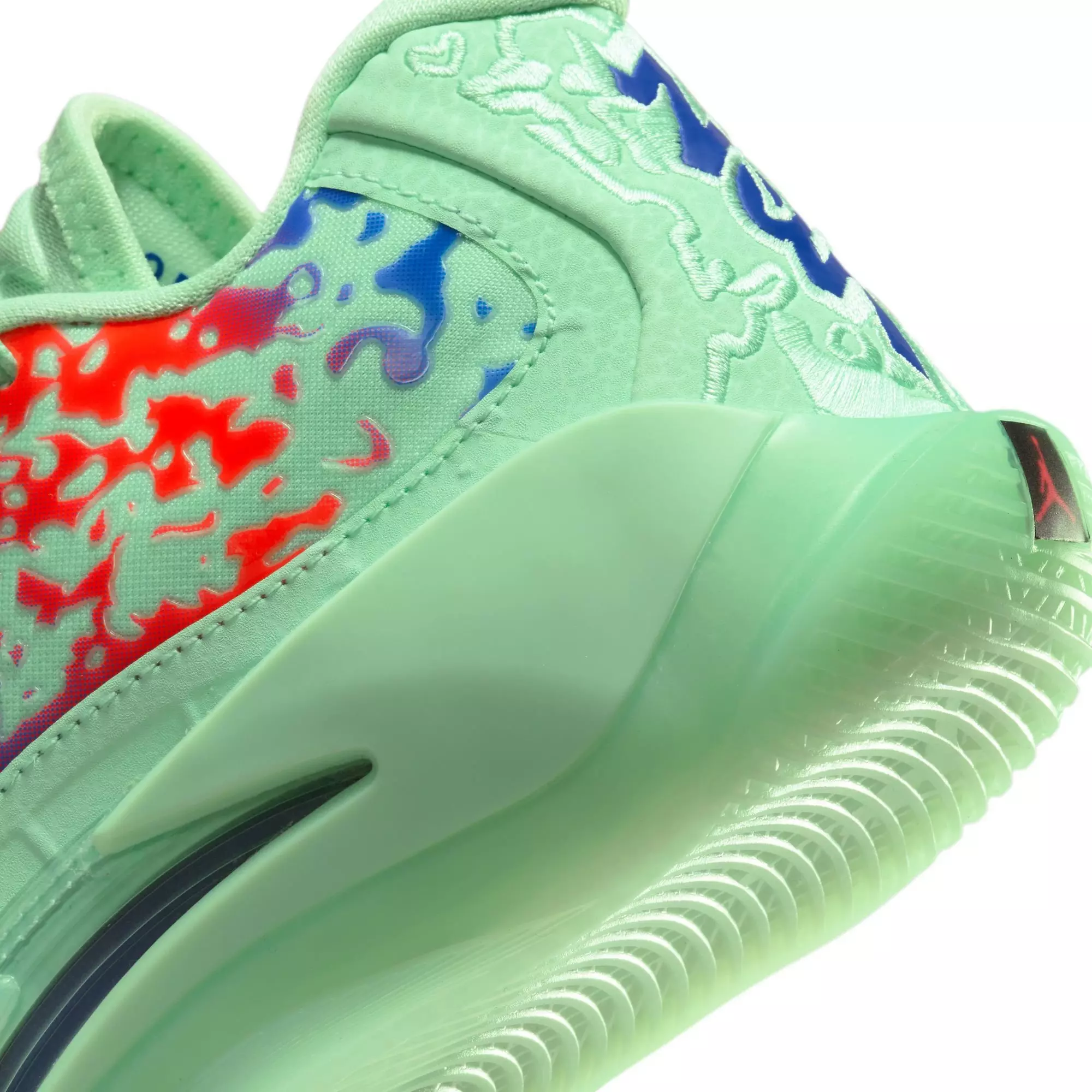 Jordan Zion 3 "Mud, Sweat, Tears" Grade School Kids' Basketball Shoe - MINT FOAM/CONCORD/PSYCHIC PURPLE