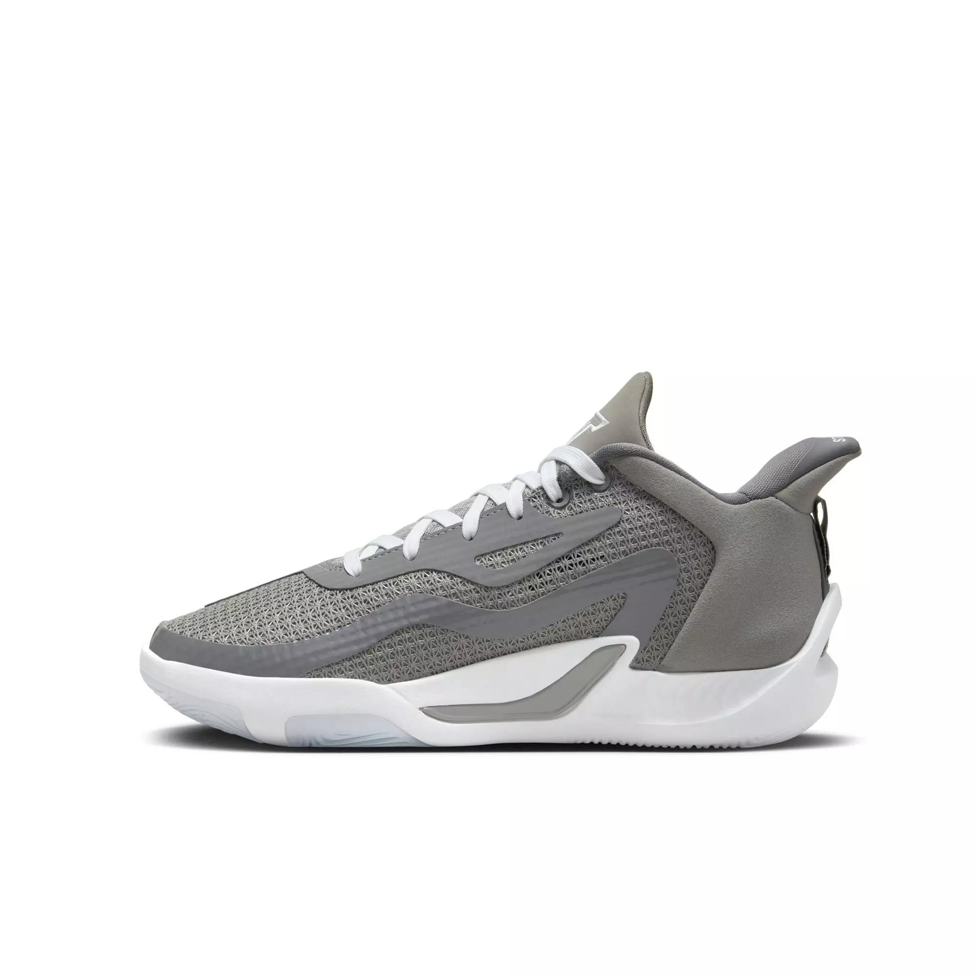 Jordan Tatum 1 "Cool Grey" Grade School Kids' Basketball Shoe - MEDIUM GREY/WHITE/GUNSMOKE