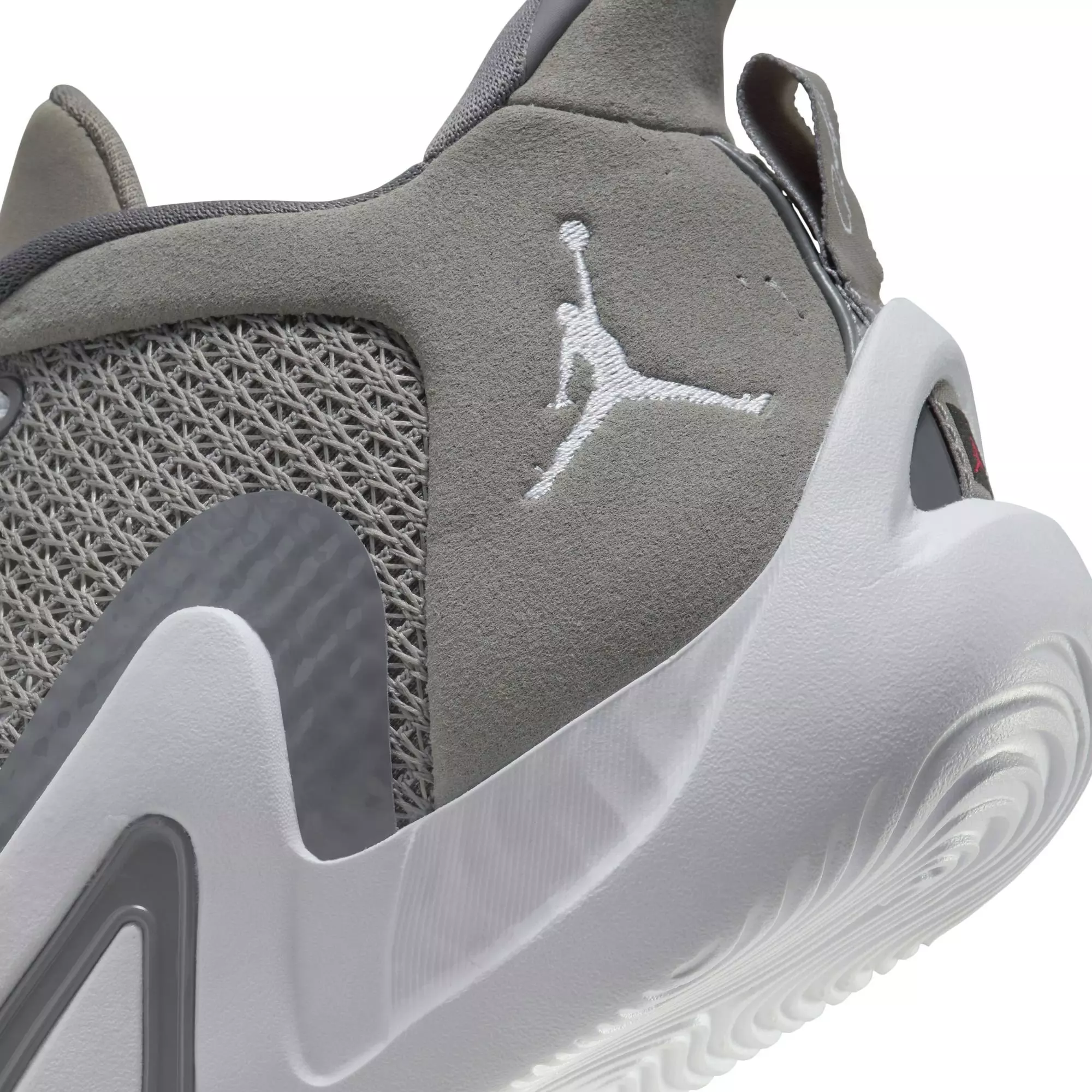 Jordan Tatum 1 "Cool Grey" Grade School Kids' Basketball Shoe - MEDIUM GREY/WHITE/GUNSMOKE