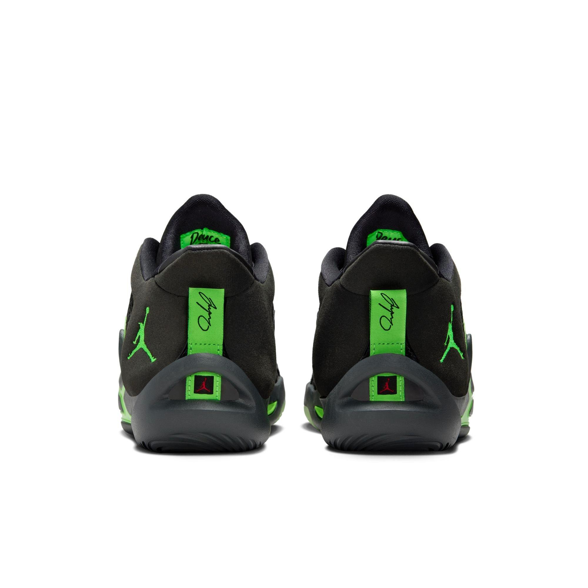 Jordan Tatum 1 "Black/Green Strike/Anthracite" Grade School Kids' Basketball Shoe - BLACK/GREEN STRIKE/ANTHRACITE Thumbnail View 9