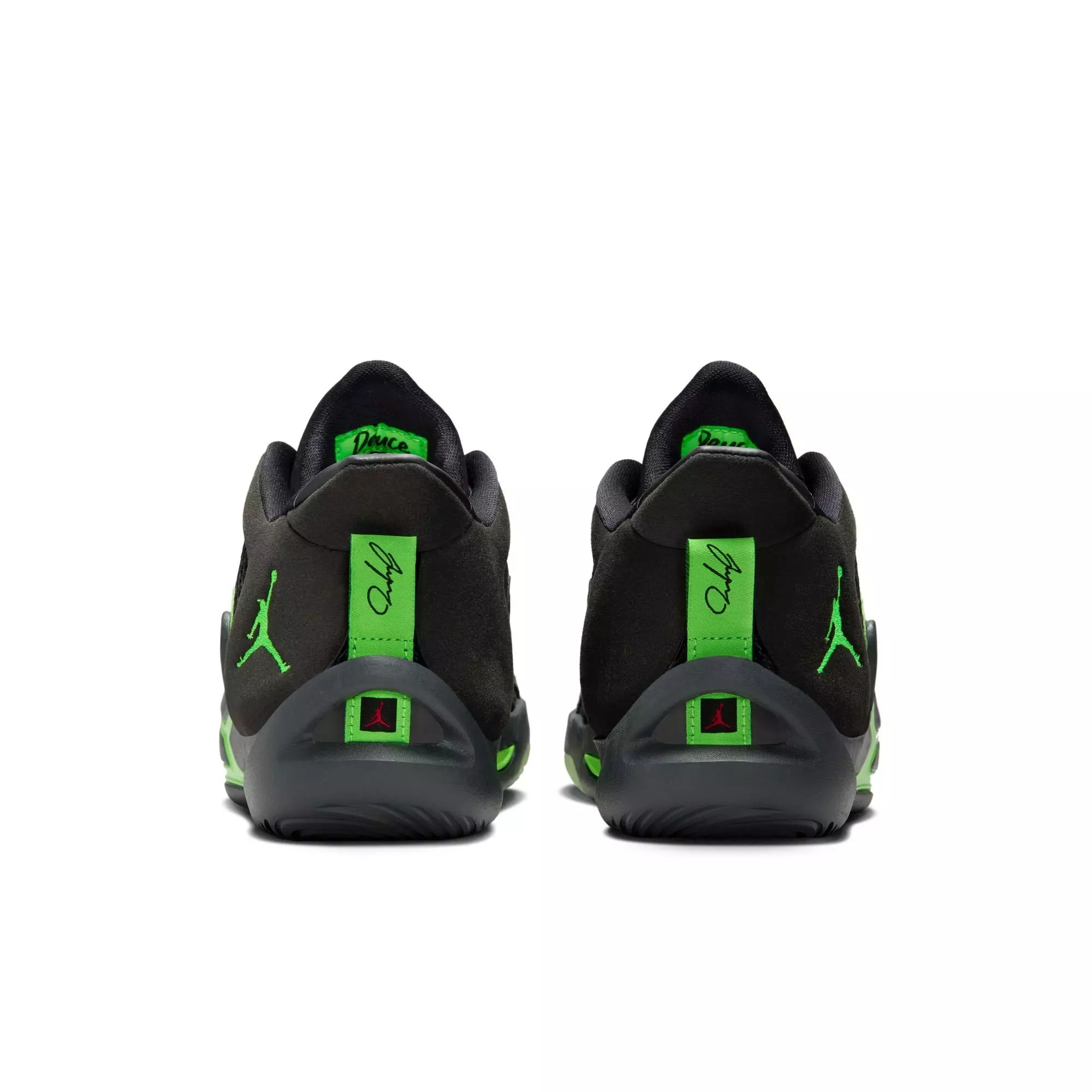 Jordan Tatum 1 "Black/Green Strike/Anthracite" Grade School Kids' Basketball Shoe - BLACK/GREEN STRIKE/ANTHRACITE