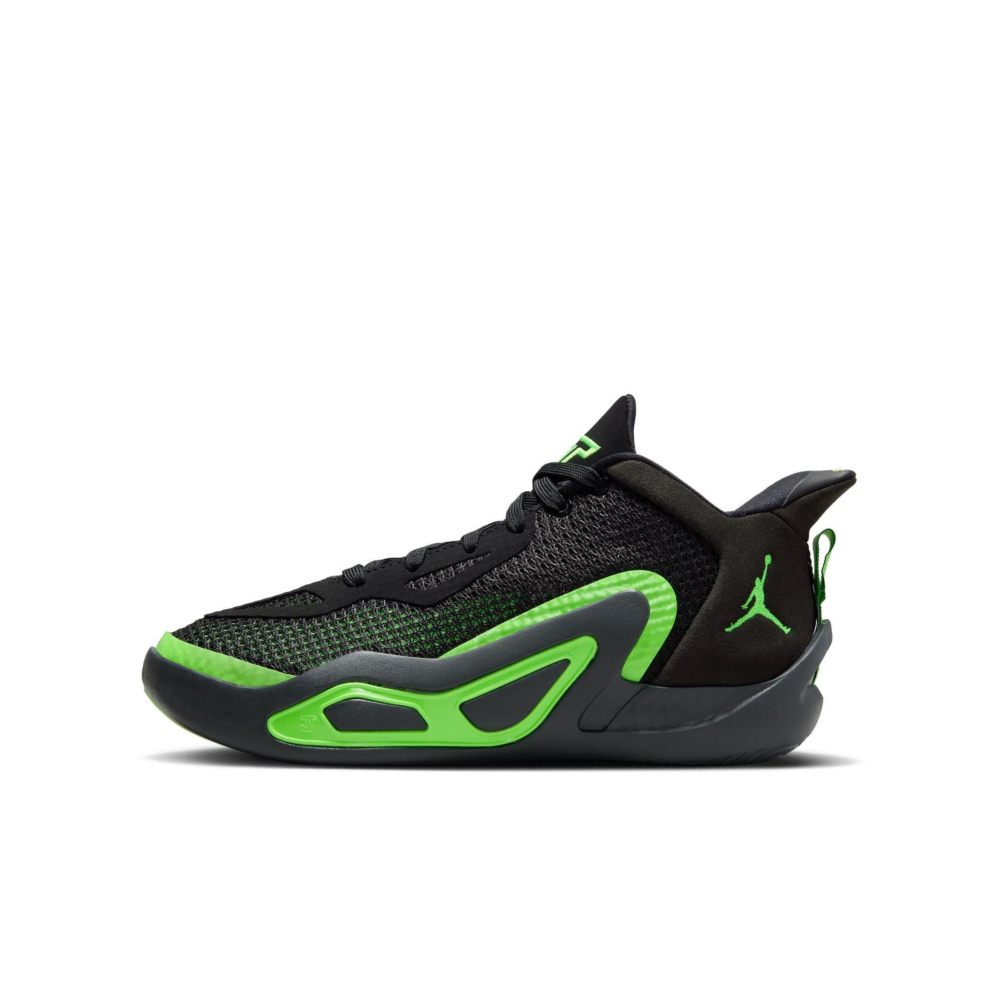 Jordan Tatum 1 "Black/Green Strike/Anthracite" Grade School Kids' Basketball Shoe - BLACK/GREEN STRIKE/ANTHRACITE Thumbnail View 7