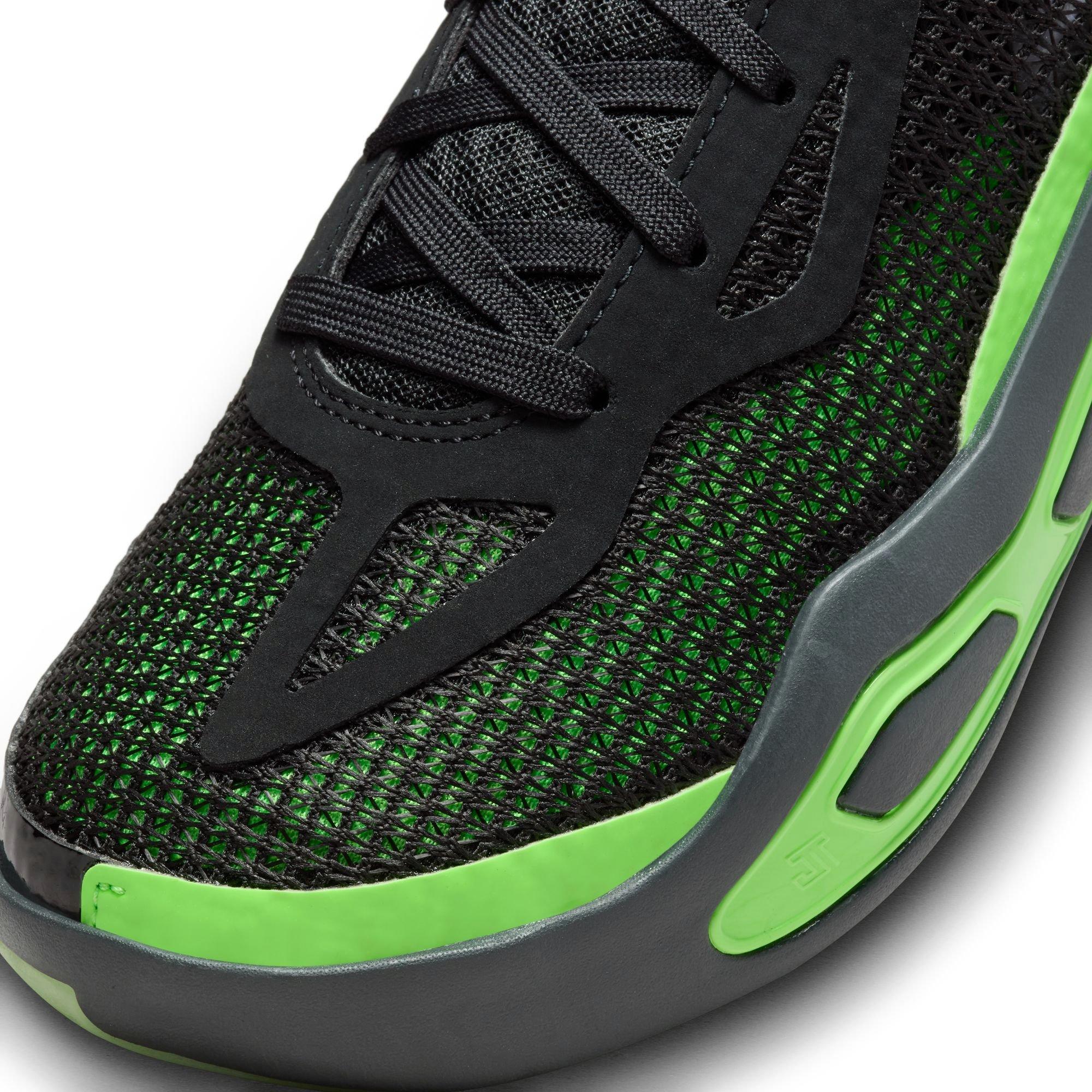Jordan Tatum 1 "Black/Green Strike/Anthracite" Grade School Kids' Basketball Shoe - BLACK/GREEN STRIKE/ANTHRACITE Thumbnail View 4