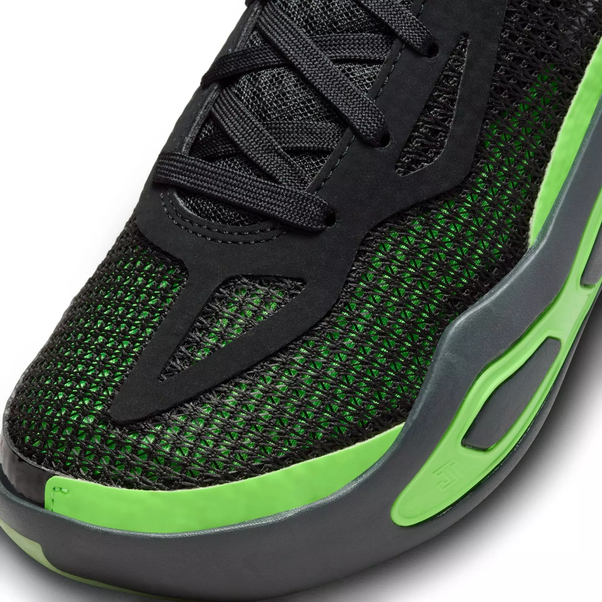 Jordan Tatum 1 "Black/Green Strike/Anthracite" Grade School Kids' Basketball Shoe - BLACK/GREEN STRIKE/ANTHRACITE