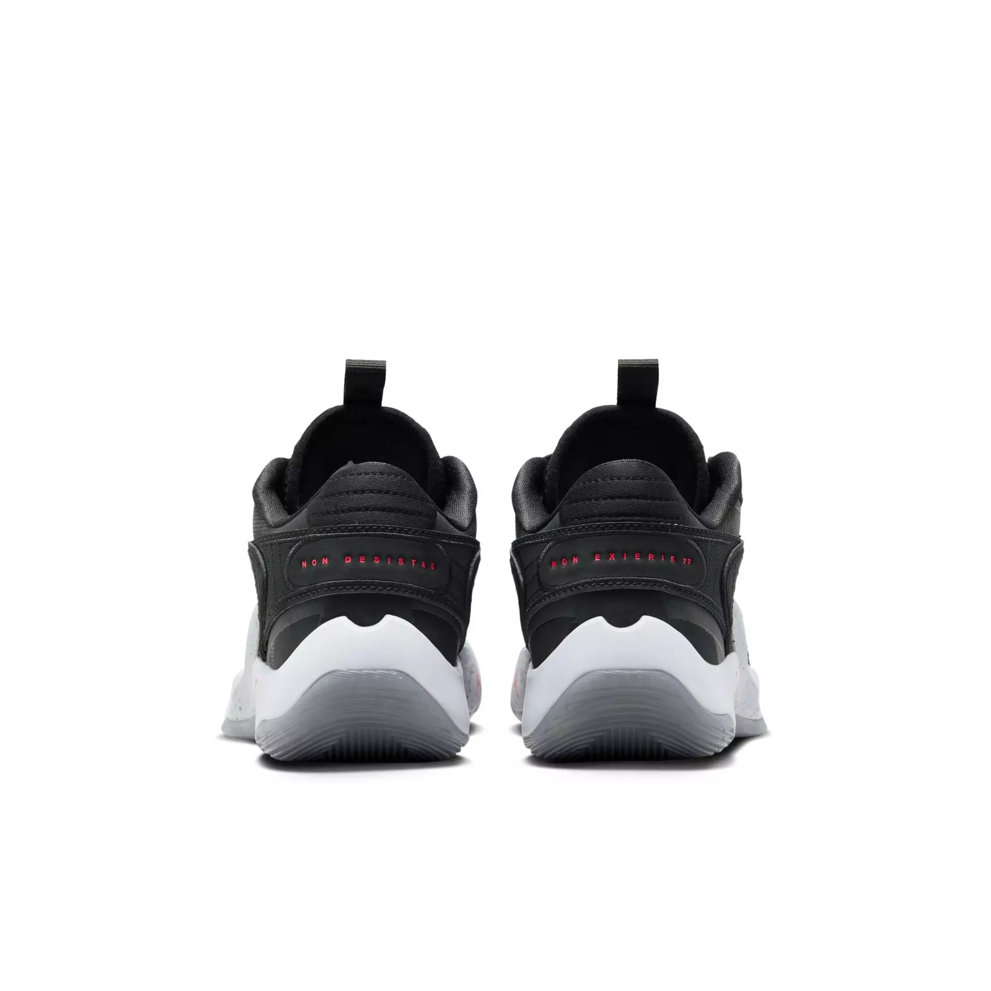 Jordan Luka 2 "Black Wolf Grey" Grade School Kids' Basketball Shoe - BLACK/BRIGHT CRIMSON/WOLF GREY