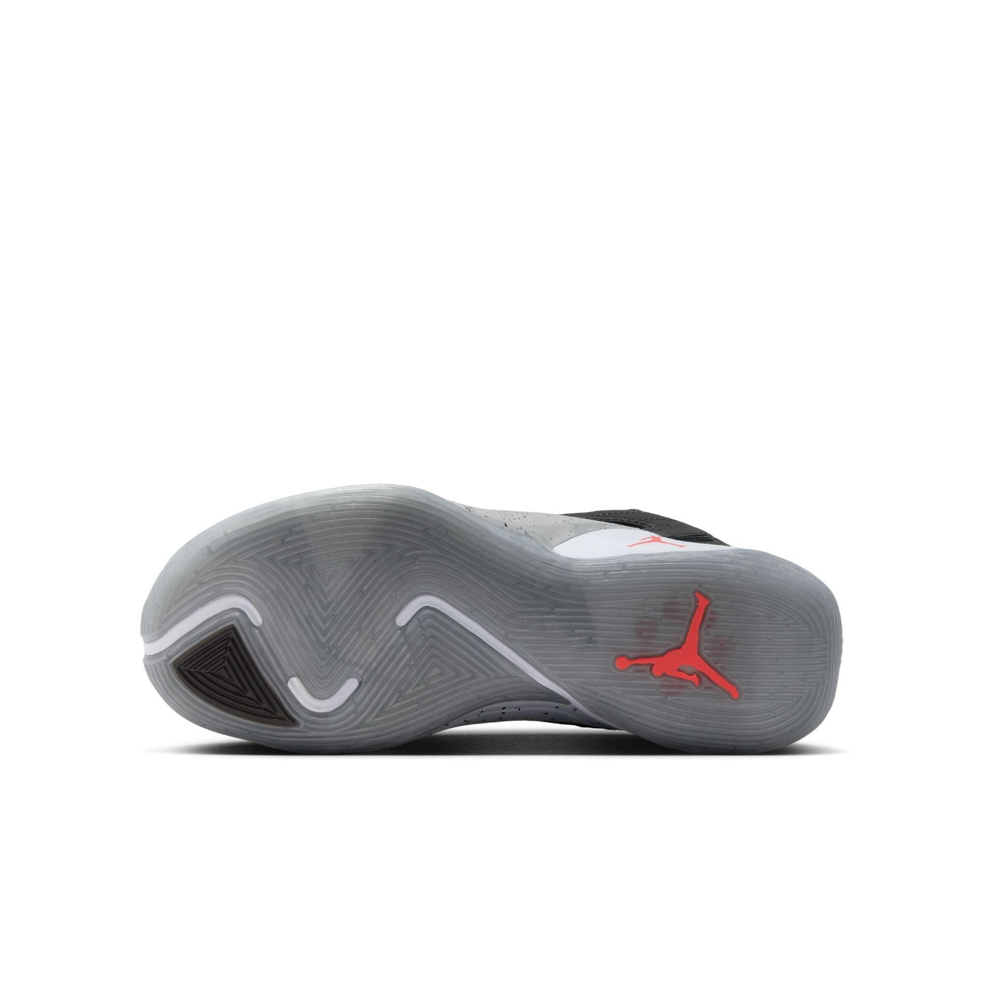 Jordan Luka 2 "Black Wolf Grey" Grade School Kids' Basketball Shoe - BLACK/BRIGHT CRIMSON/WOLF GREY Thumbnail View 10