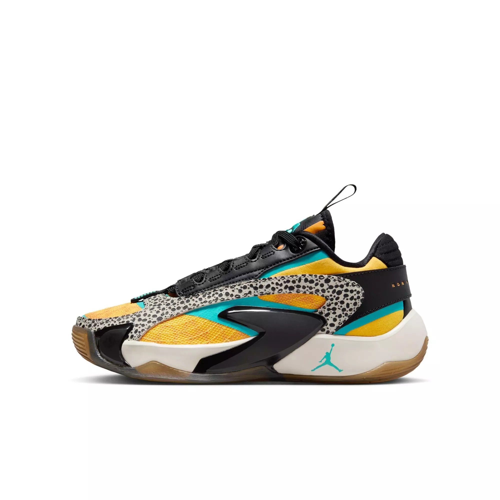 Jordan Luka 2 "Safari" Grade School Kids' Basketball Shoe - LASER ORANGE/HYPER JADE/BLACK