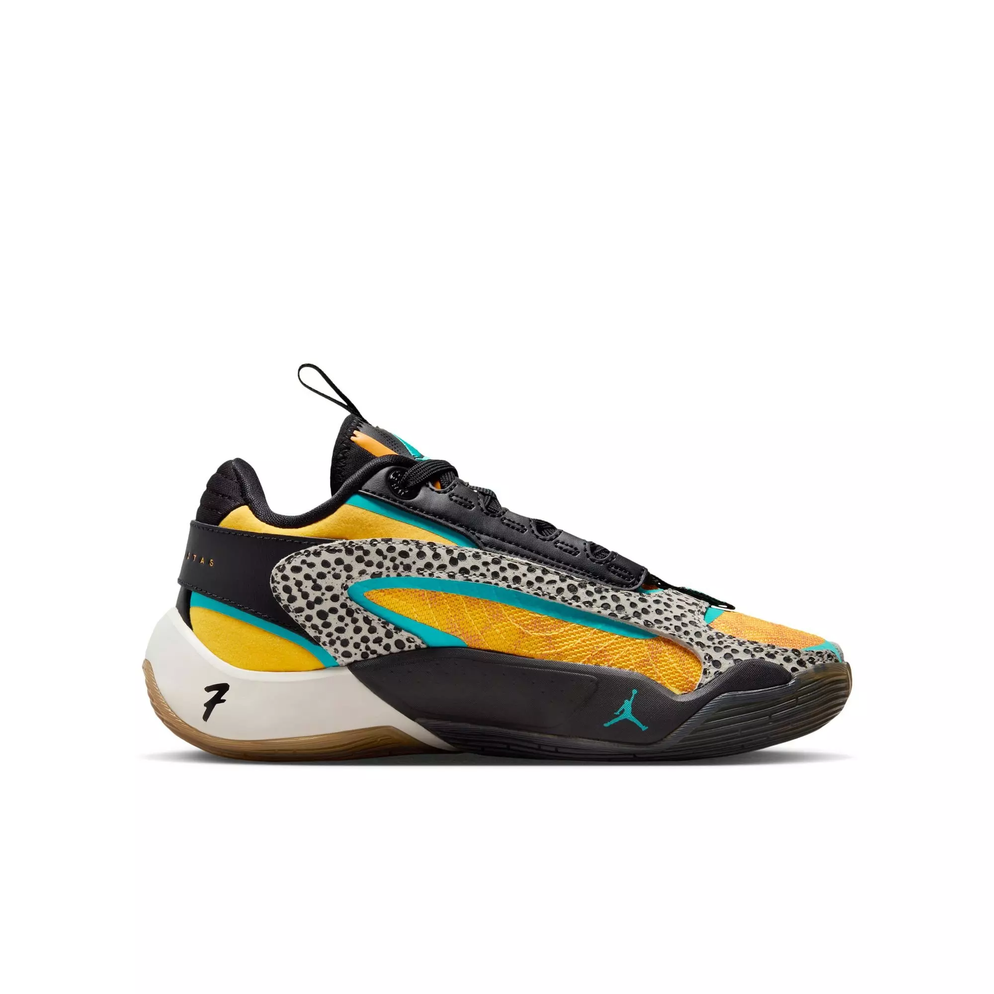Jordan Luka 2 "Safari" Grade School Kids' Basketball Shoe - LASER ORANGE/HYPER JADE/BLACK