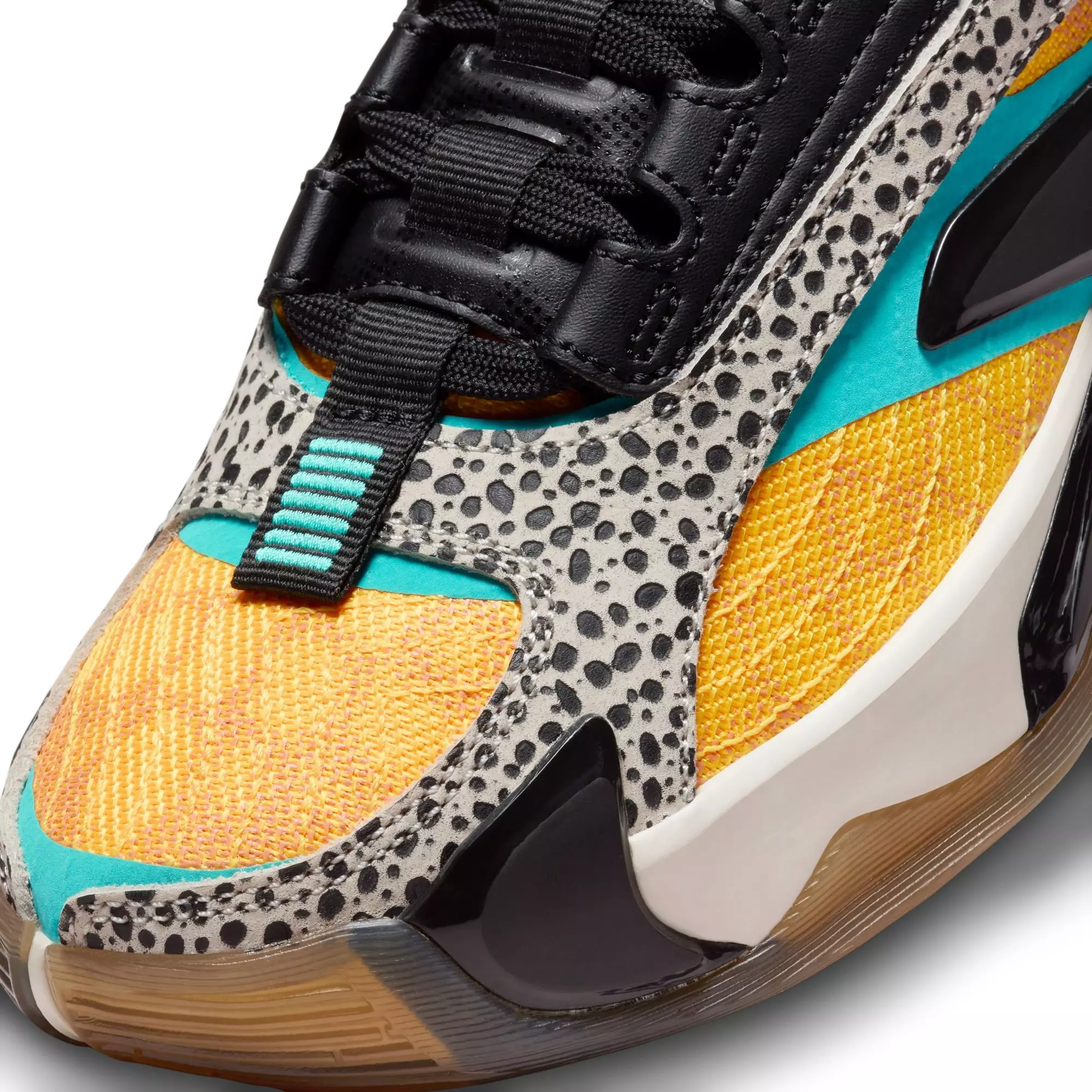 Jordan Luka 2 "Safari" Grade School Kids' Basketball Shoe - LASER ORANGE/HYPER JADE/BLACK