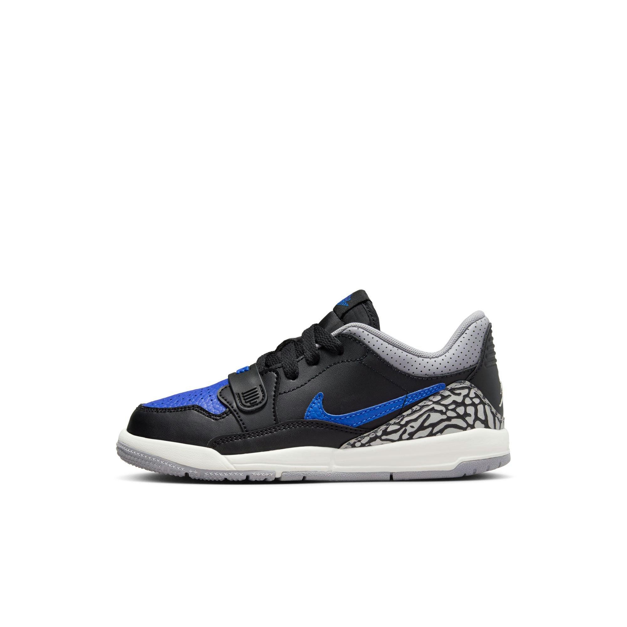 Jordan Legacy 312 Low "Black/Game Royal/White/Cement Grey" Preschool Boys' Shoe - BLACK/WHITE/ROYAL Thumbnail View 3