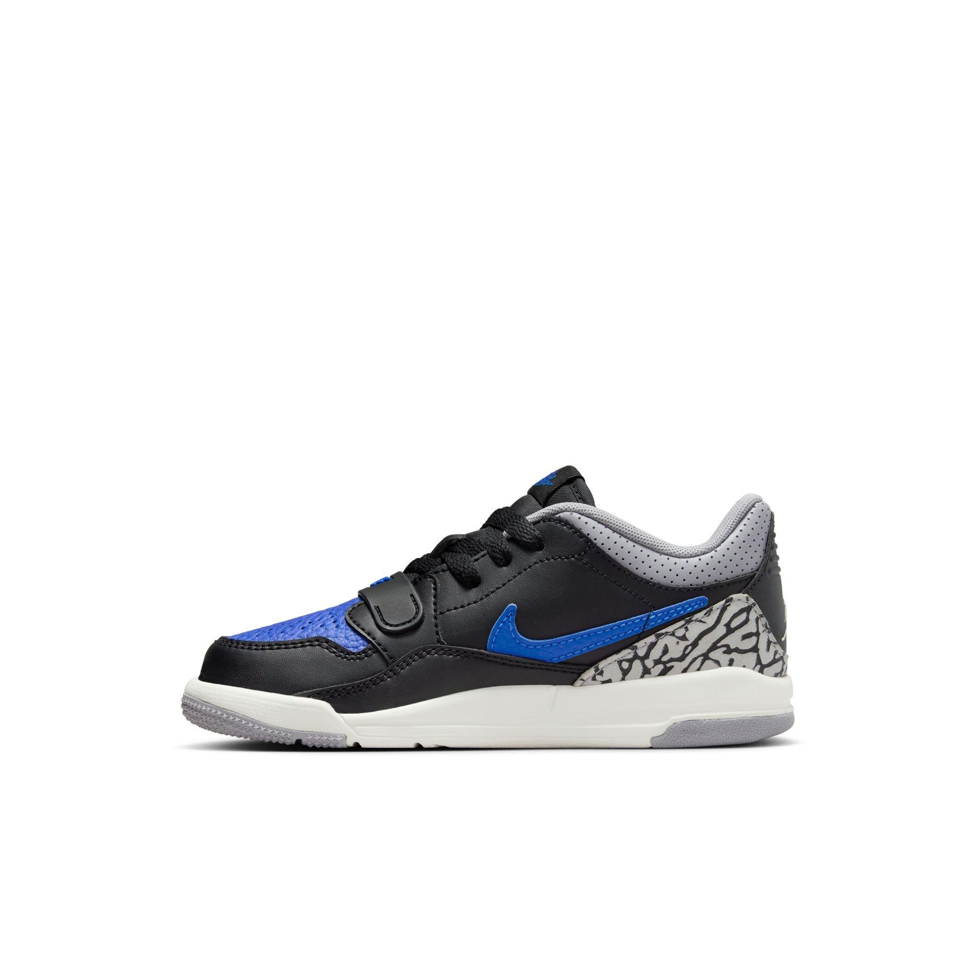 Jordan Legacy 312 Low "Black/Game Royal/White/Cement Grey" Preschool Boys' Shoe - BLACK/WHITE/ROYAL Thumbnail View 4