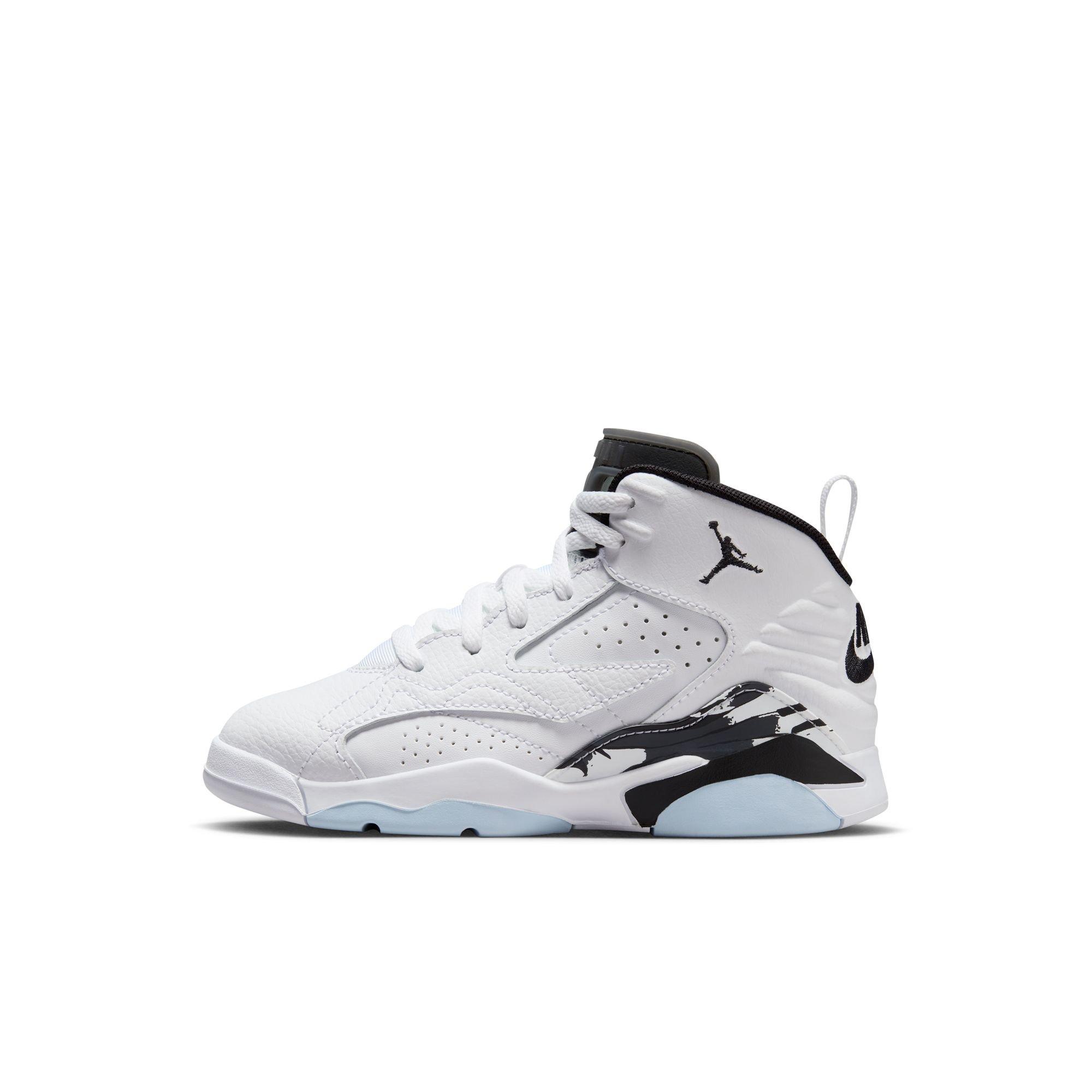 Jordan Jumpman MVP "White/Black/Off Noir" Preschool Boys' Shoe - WHITE/BLACK Thumbnail View 3
