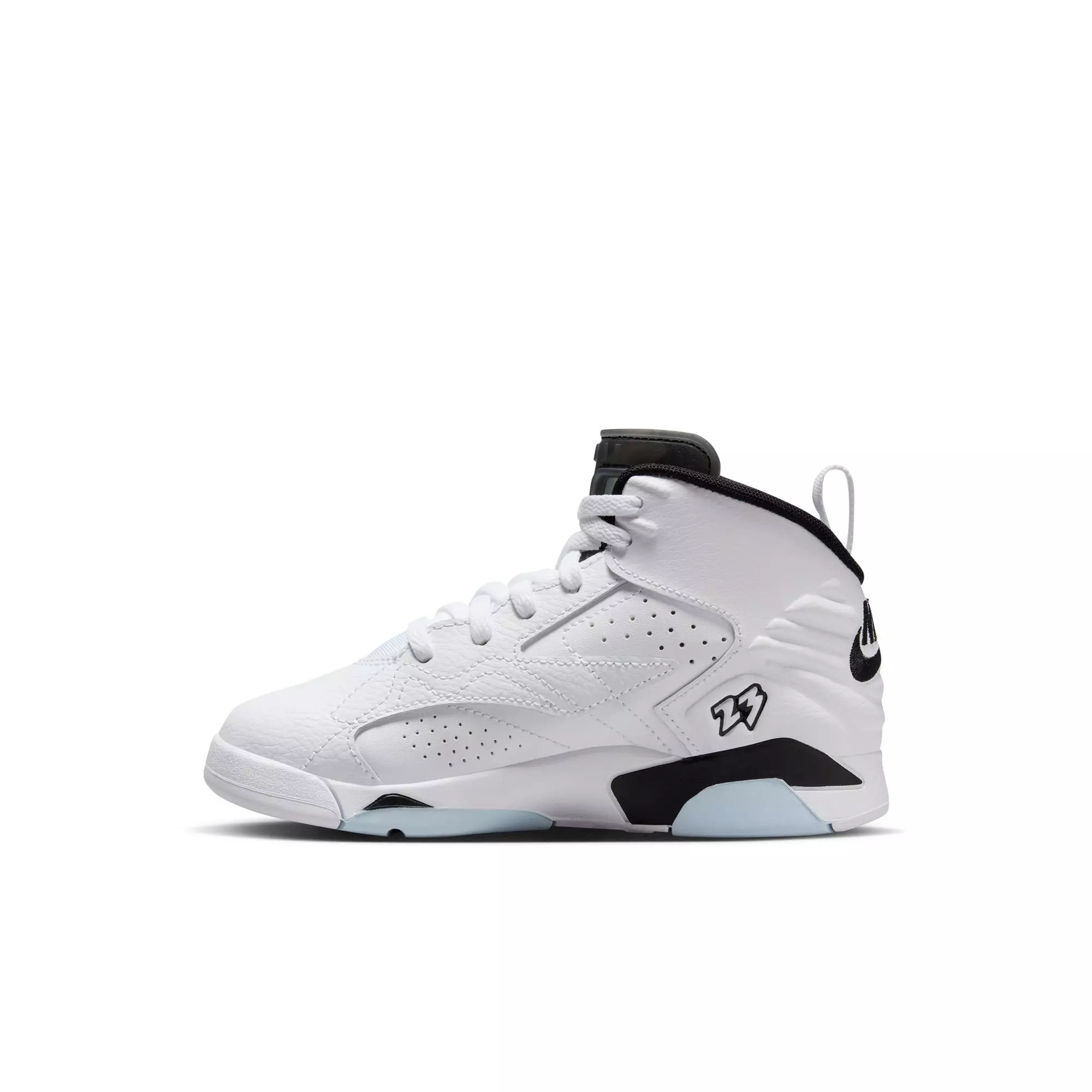 Jordan Jumpman MVP "White/Black/Off Noir" Preschool Boys' Shoe - WHITE/BLACK