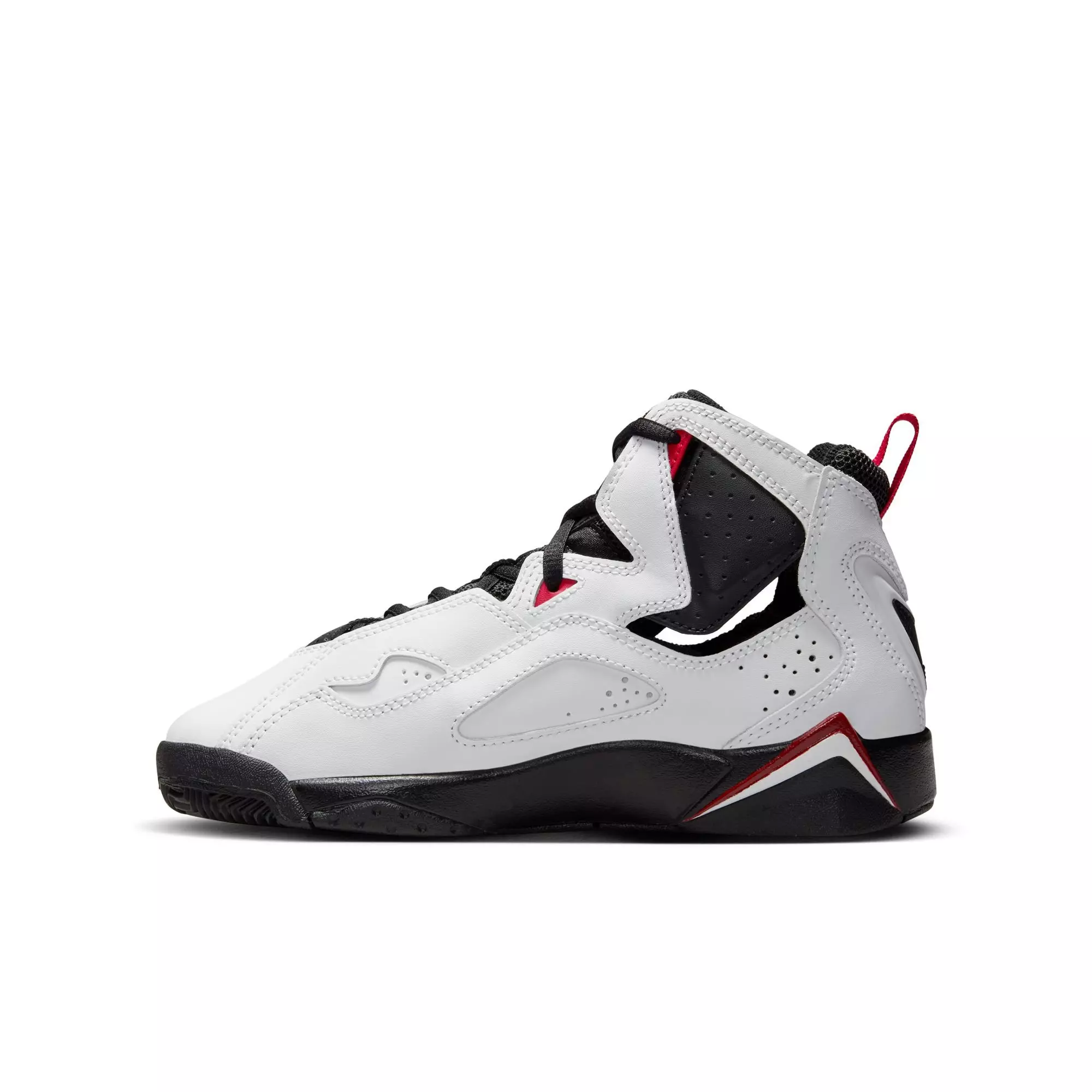 Jordan True Flight "White/Black/Varsity Red" Preschool Boys' Shoe - WHITE/BLACK/RED