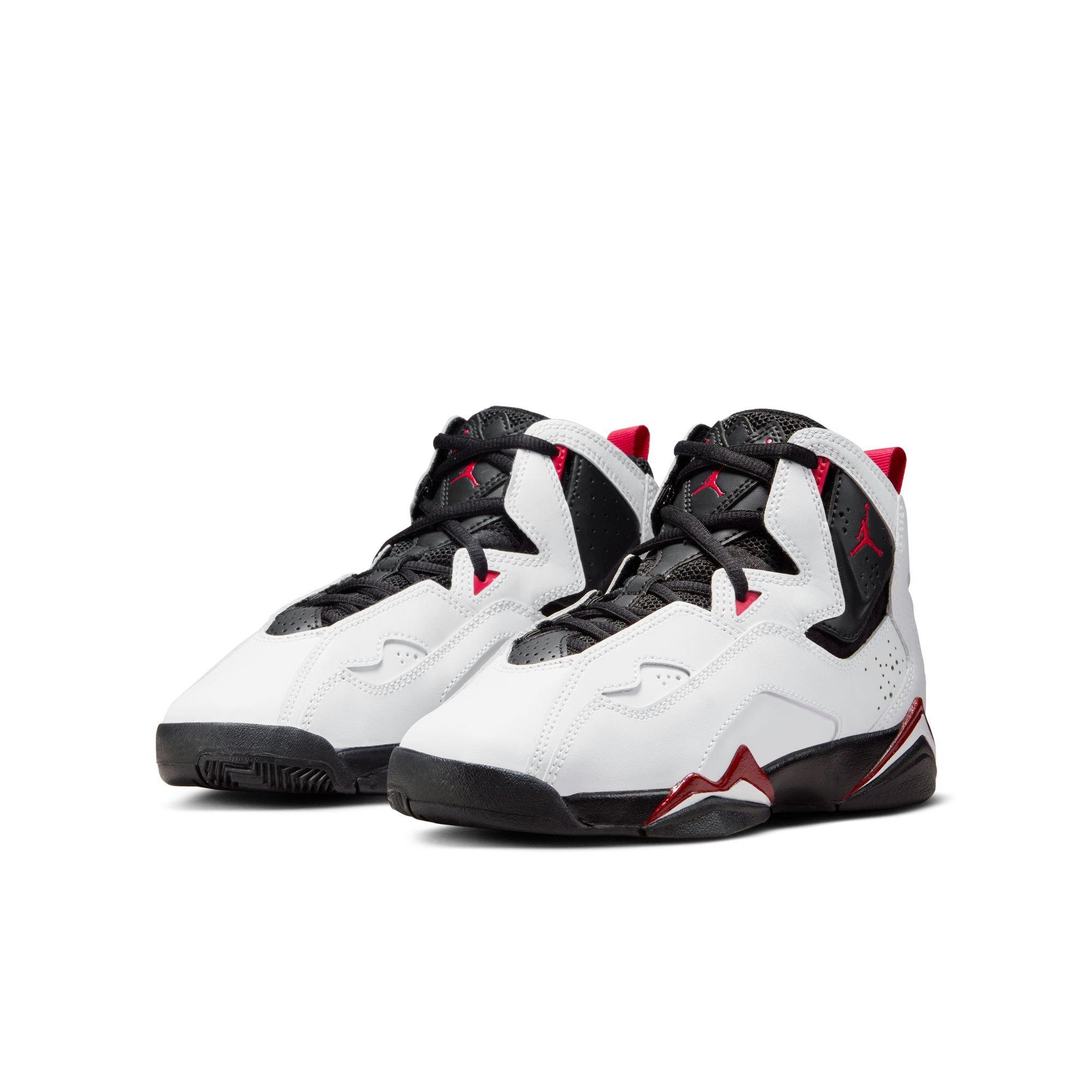 Jordan True Flight "White/Black/Varsity Red" Preschool Boys' Shoe - WHITE/BLACK/RED Thumbnail View 6