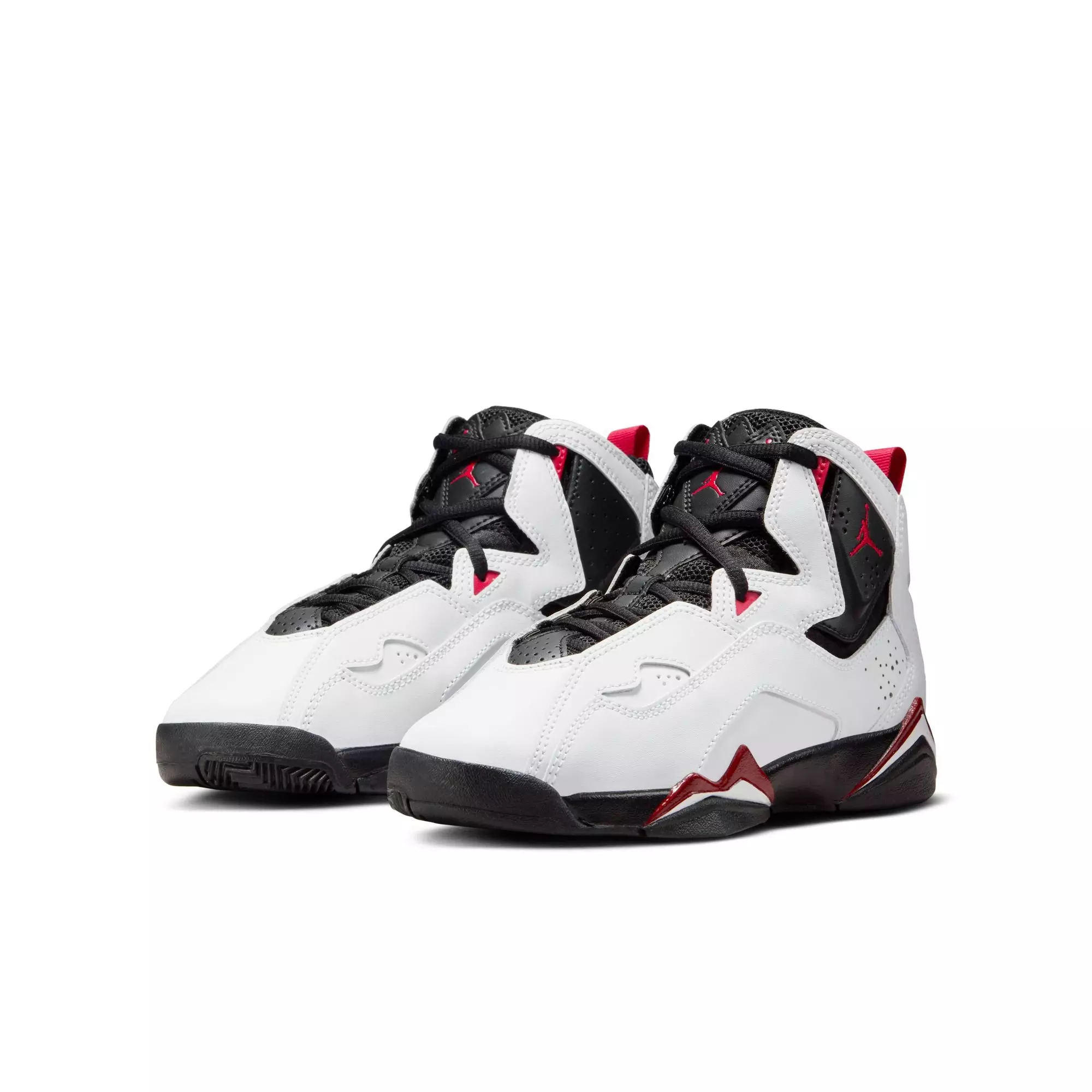 Jordan True Flight "White/Black/Varsity Red" Preschool Boys' Shoe - WHITE/BLACK/RED