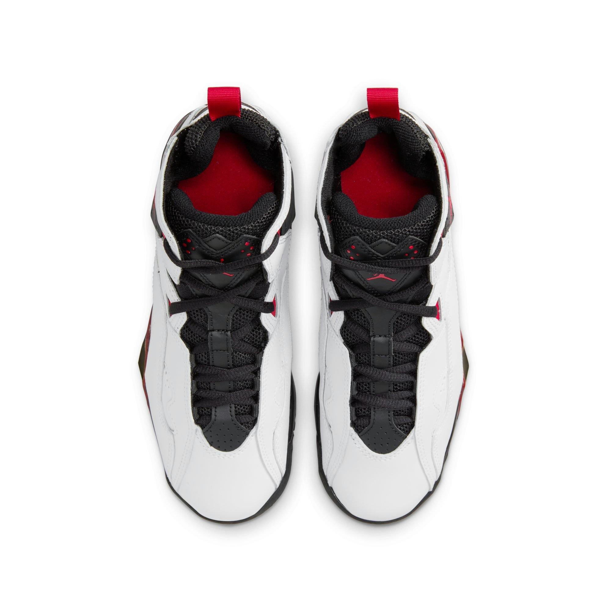 Jordan True Flight "White/Black/Varsity Red" Preschool Boys' Shoe - WHITE/BLACK/RED Thumbnail View 7