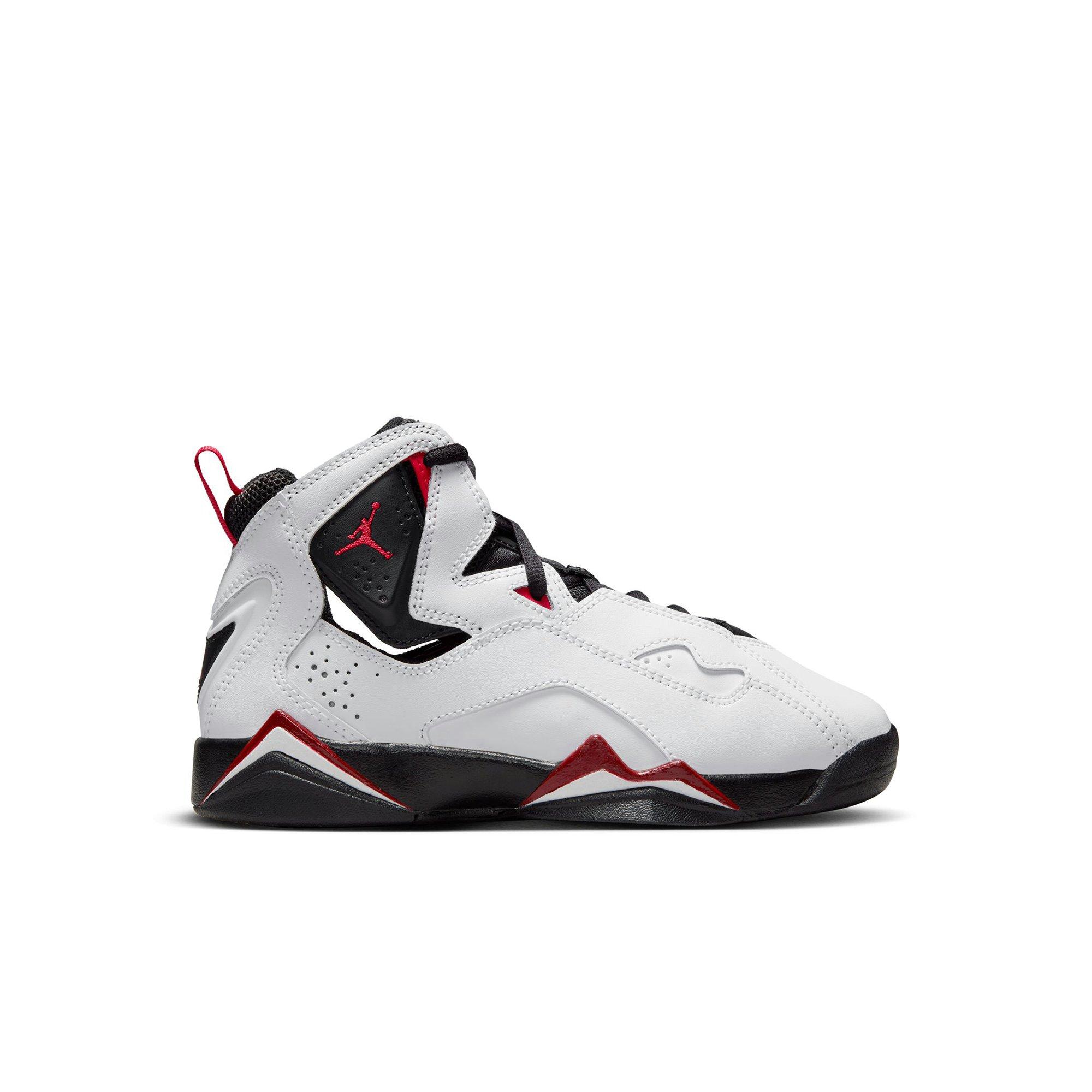 Jordan True Flight "White/Black/Varsity Red" Preschool Boys' Shoe - WHITE/BLACK/RED Thumbnail View 1