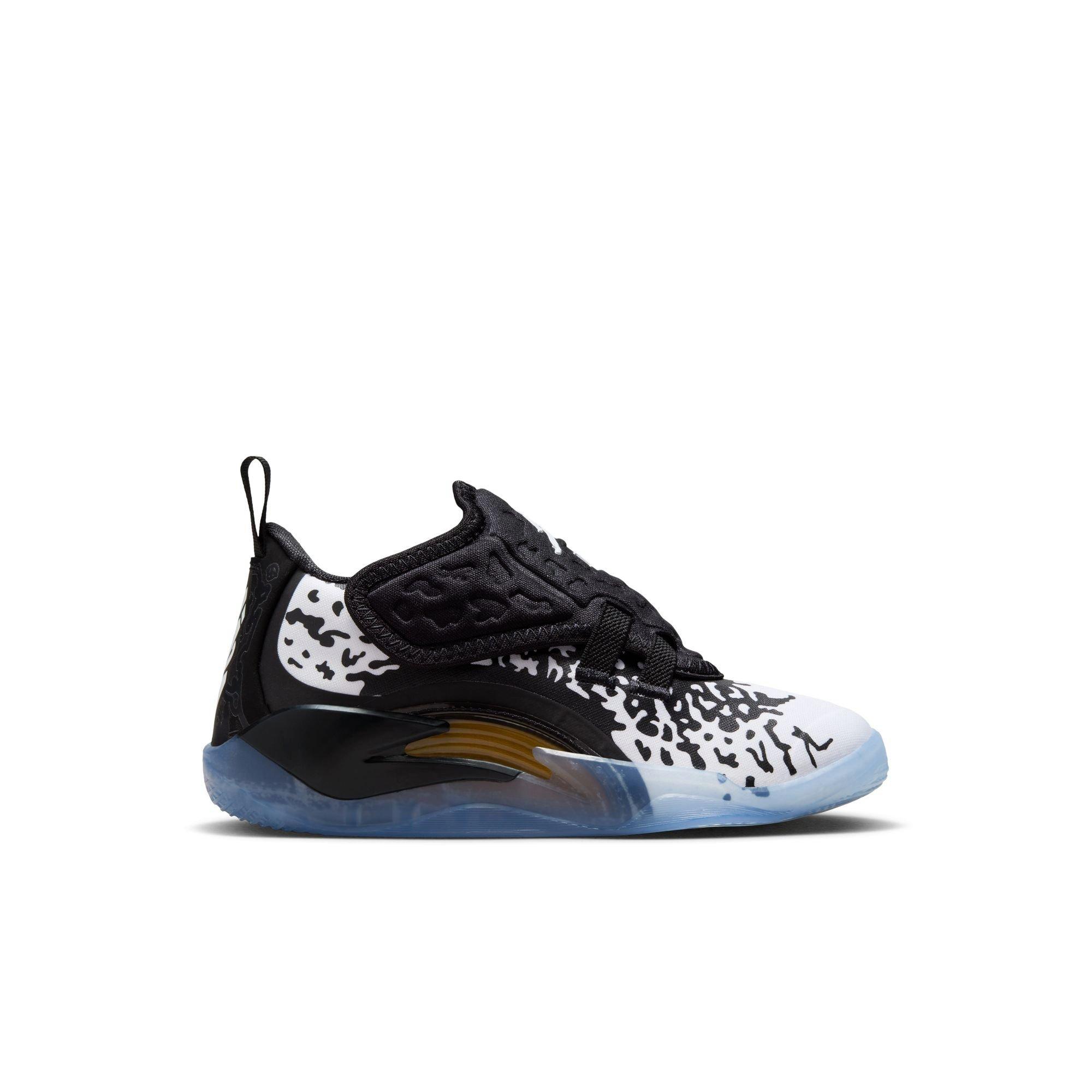 Jordan Zion 3 "Black/White" Preschool Kids' Basketball Shoe - BLACK/WHITE/LASER ORANGE Thumbnail View 1