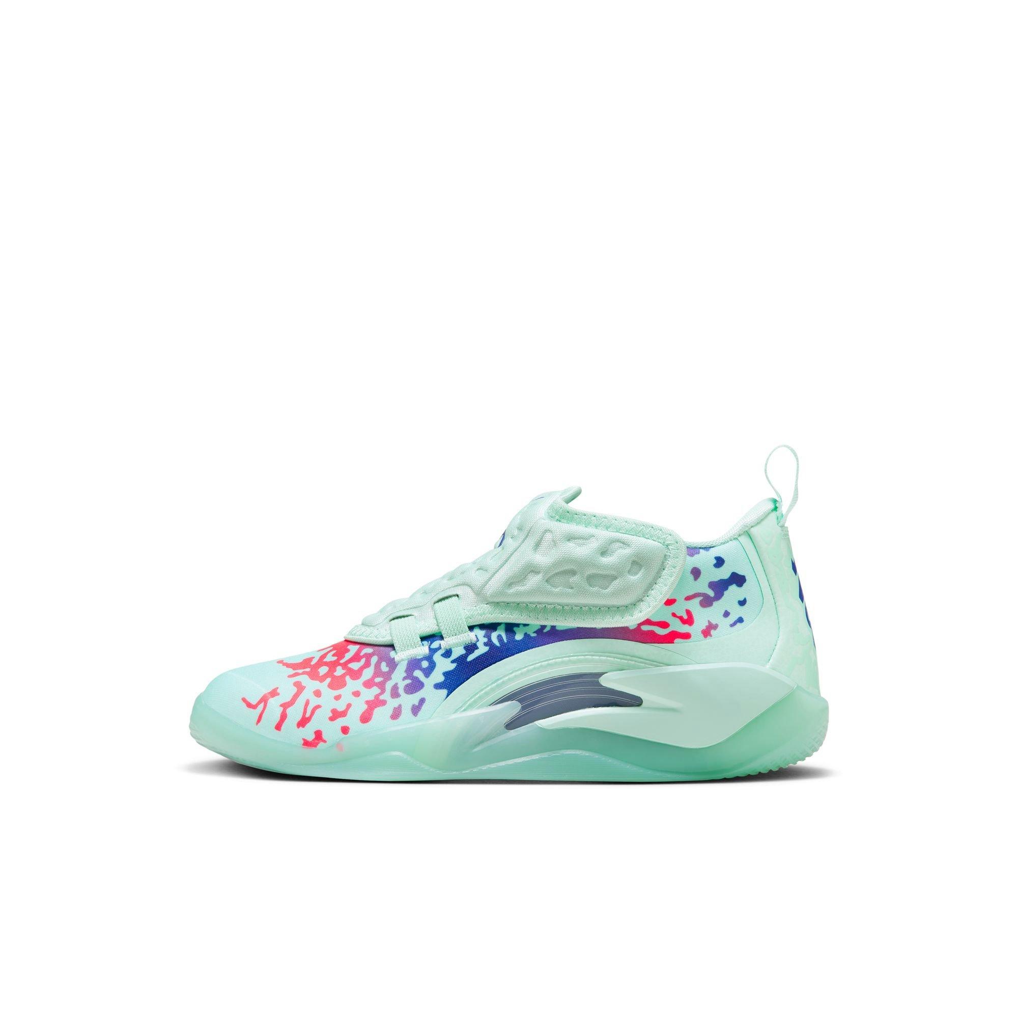 Jordan Zion 3 "Mud, Sweat, Tears" Preschool Kids' Basketball Shoe - MINT FOAM/CONCORD/PSYCHIC PURPLE Thumbnail View 8