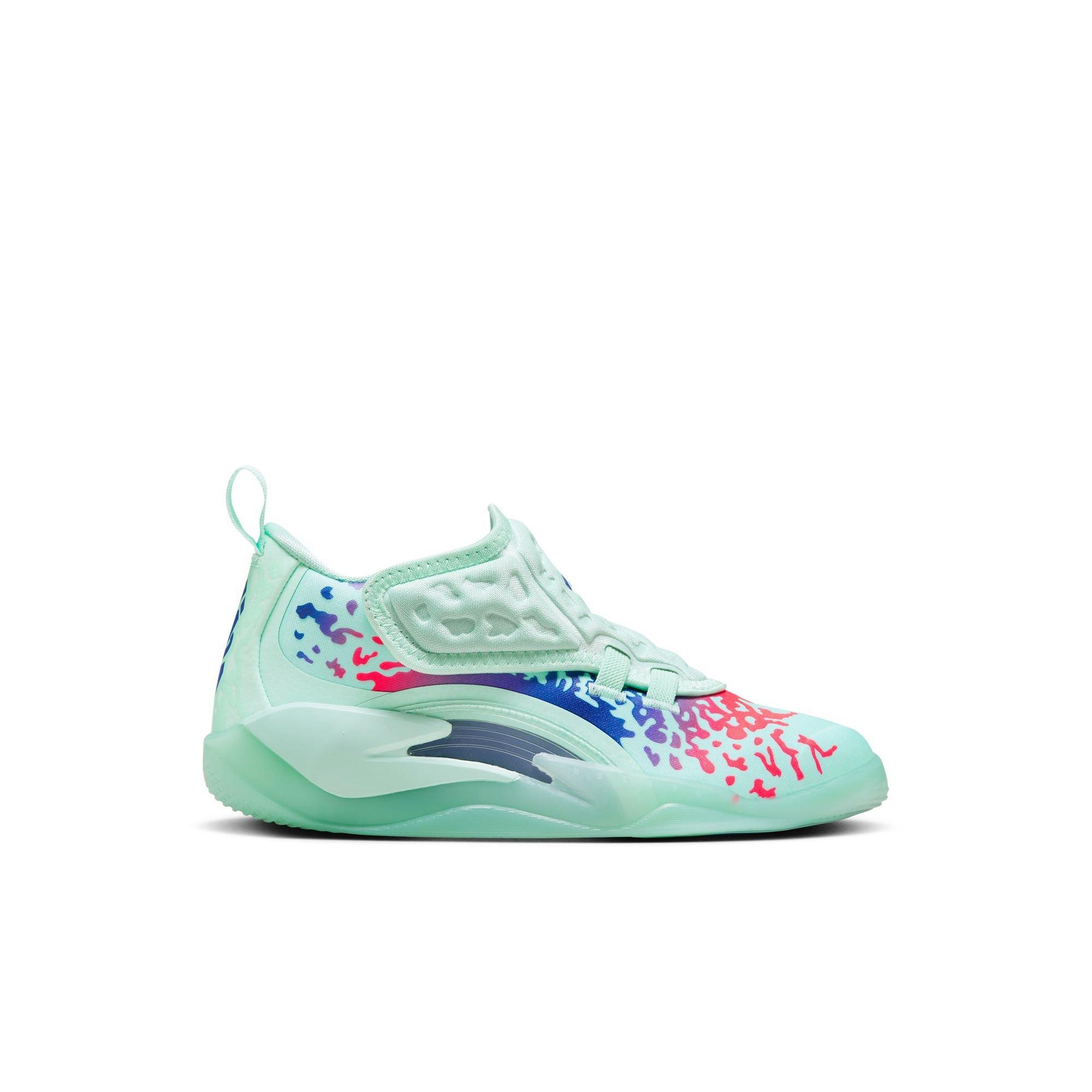 Jordan Zion 3 "Mud, Sweat, Tears" Preschool Kids' Basketball Shoe - MINT FOAM/CONCORD/PSYCHIC PURPLE Thumbnail View 1