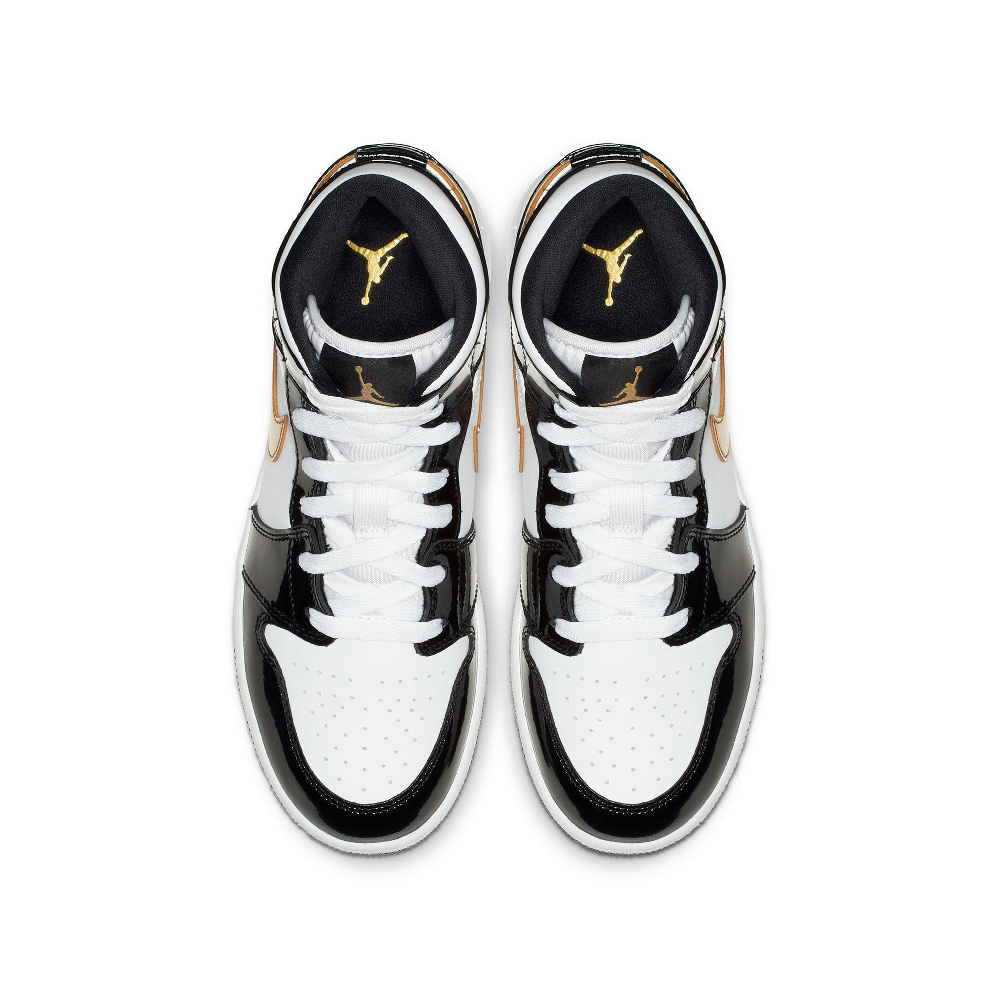 White black and gold jordan outlet 1