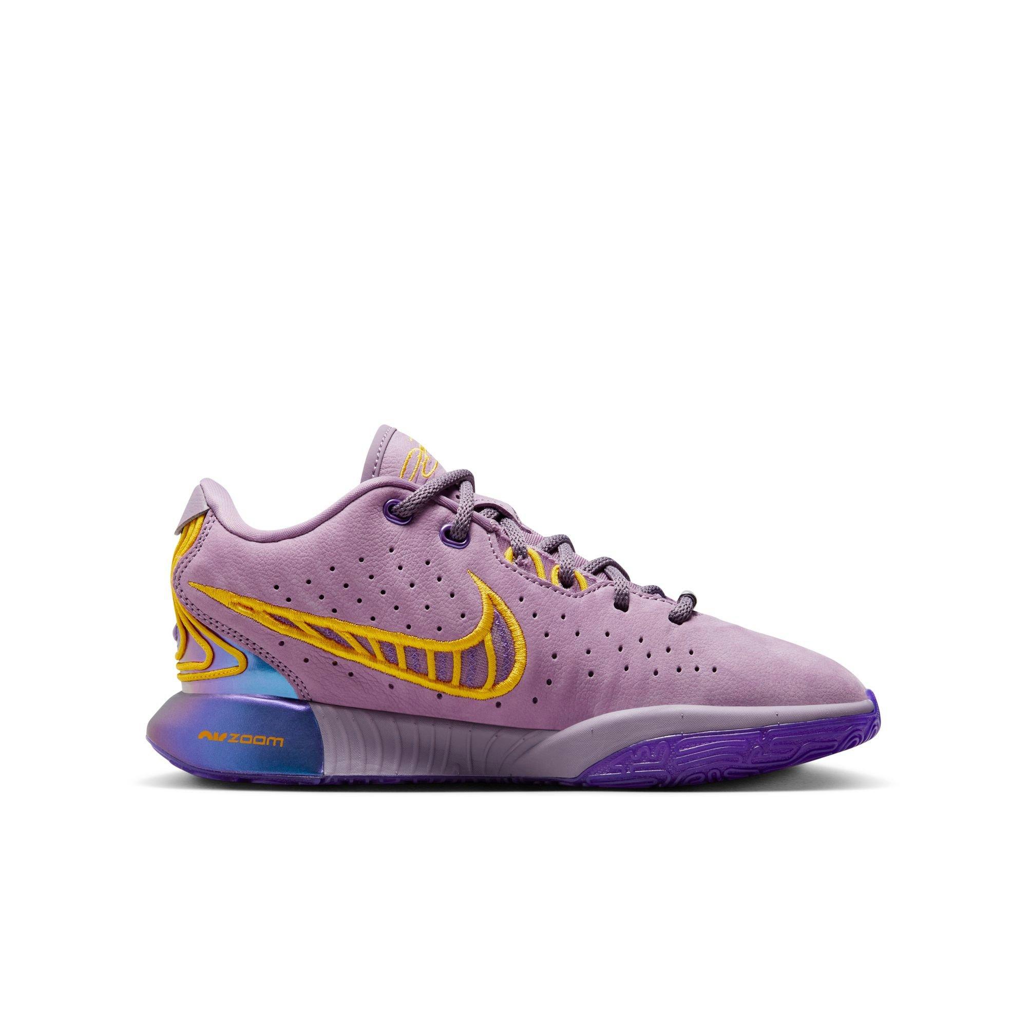 Nike Lebron Ambassador 13 Yellow Purple Basketball Shoes/Sneakers-Free  NBAsocks