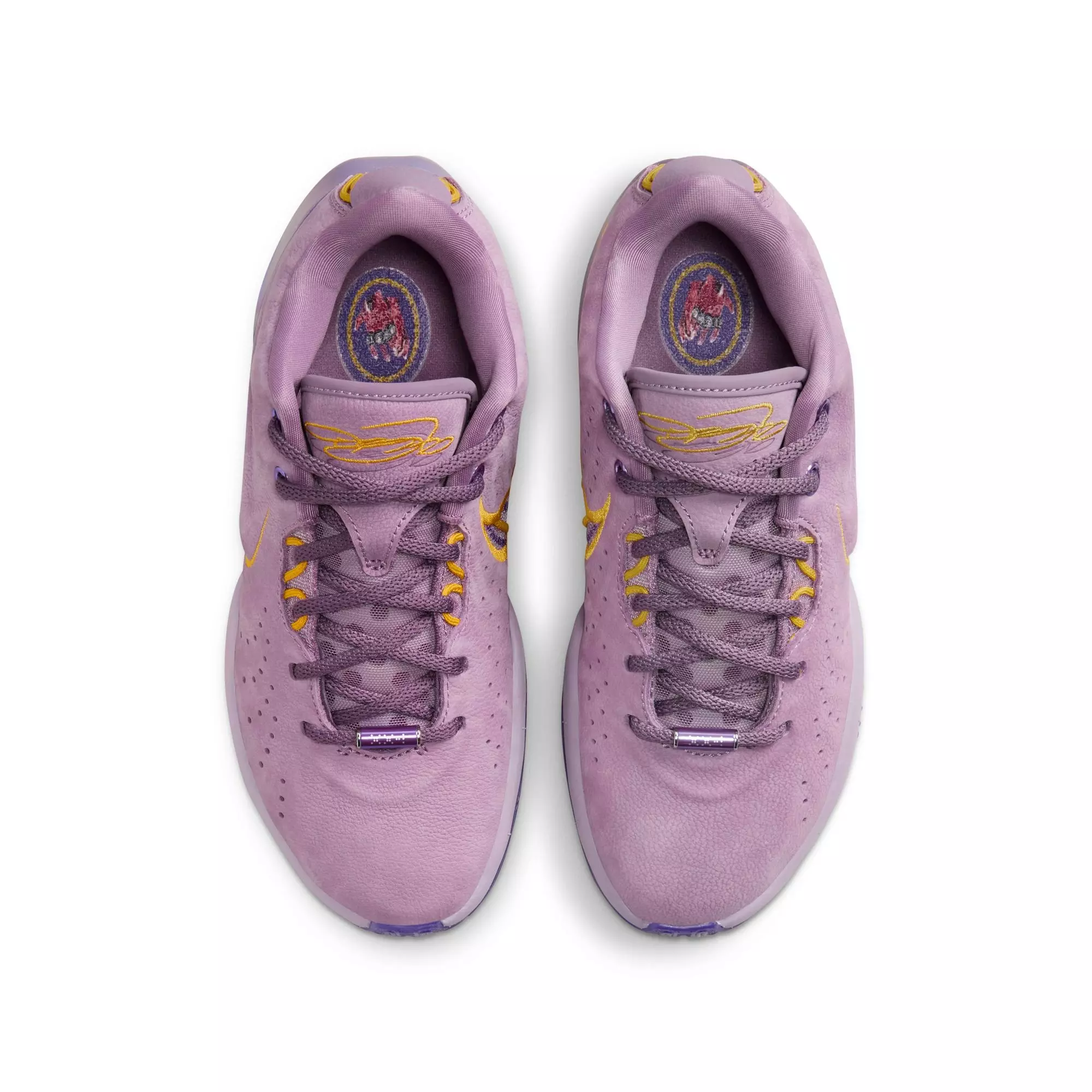 Nike LeBron XXI "Violet Dust" Grade School Kids' Basketball Shoe - VIOLET DUST/UNIVERSITY GOLD